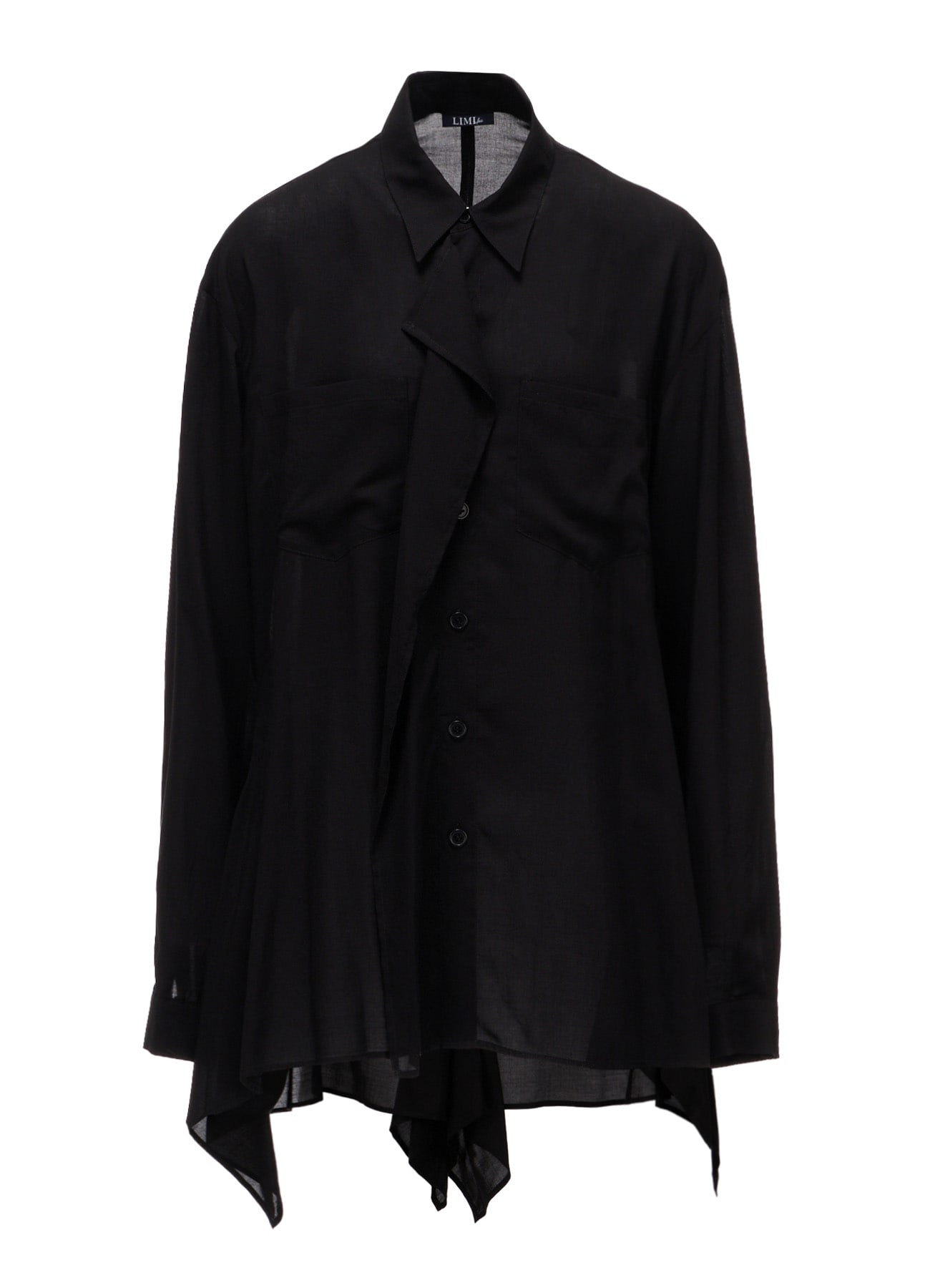 SOFT LAWN  FLARED PANEL BLOUSE