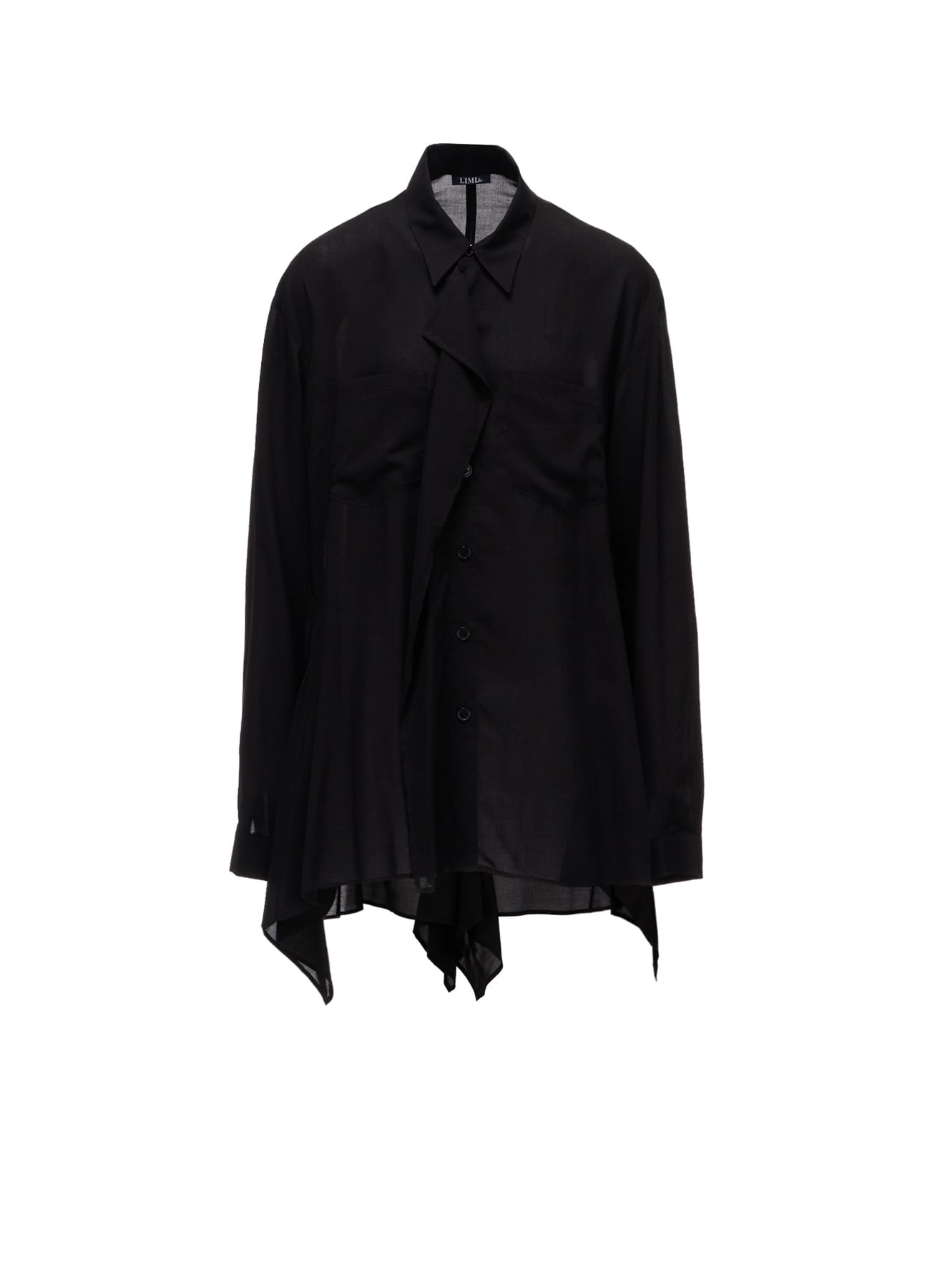 SOFT LAWN  FLARED PANEL BLOUSE