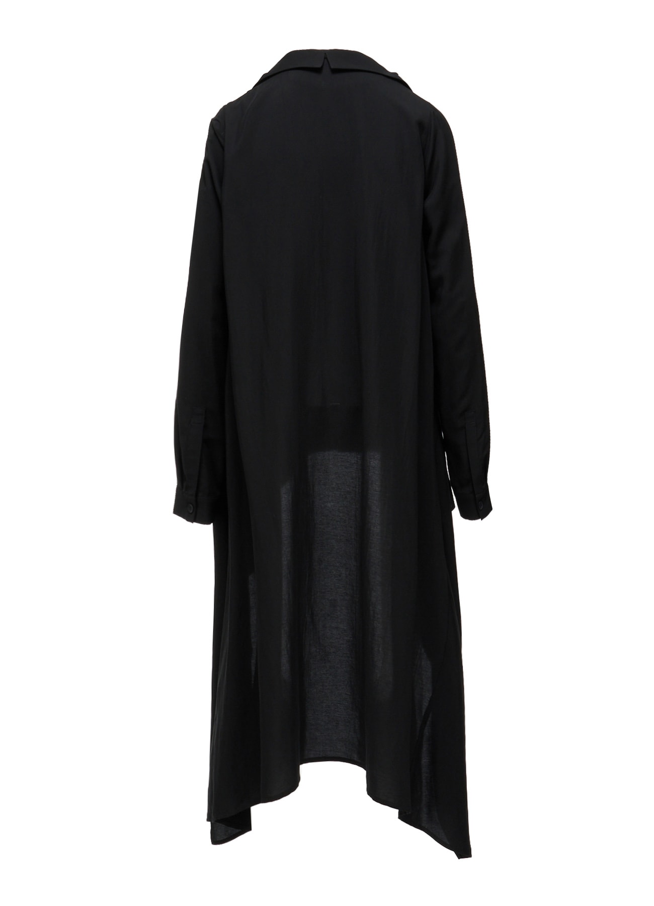 HIGH TWIST GABARDINE B LONG BLOUSE