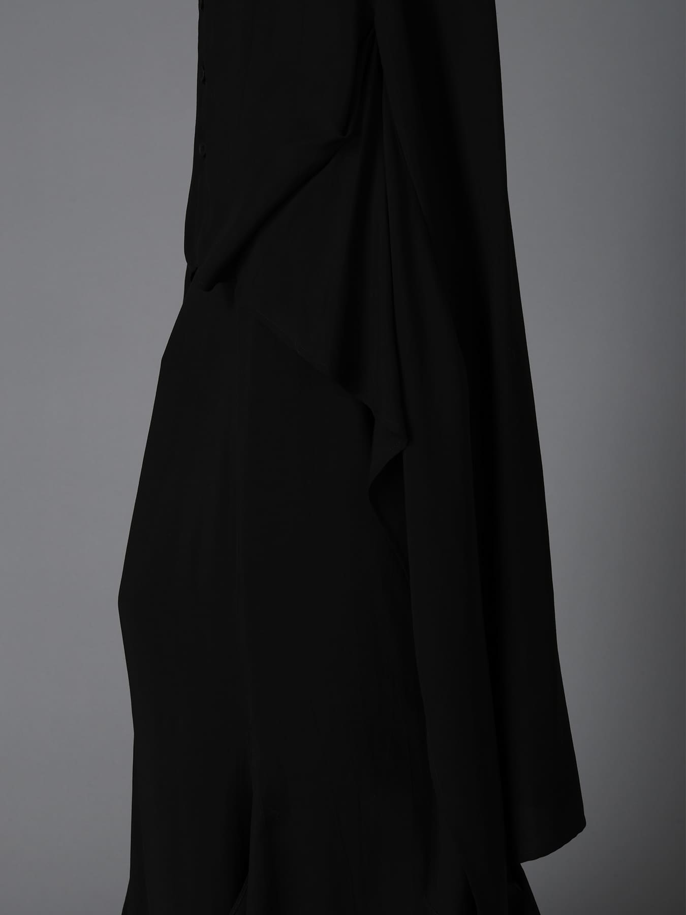 HIGH TWIST GABARDINE B LONG BLOUSE