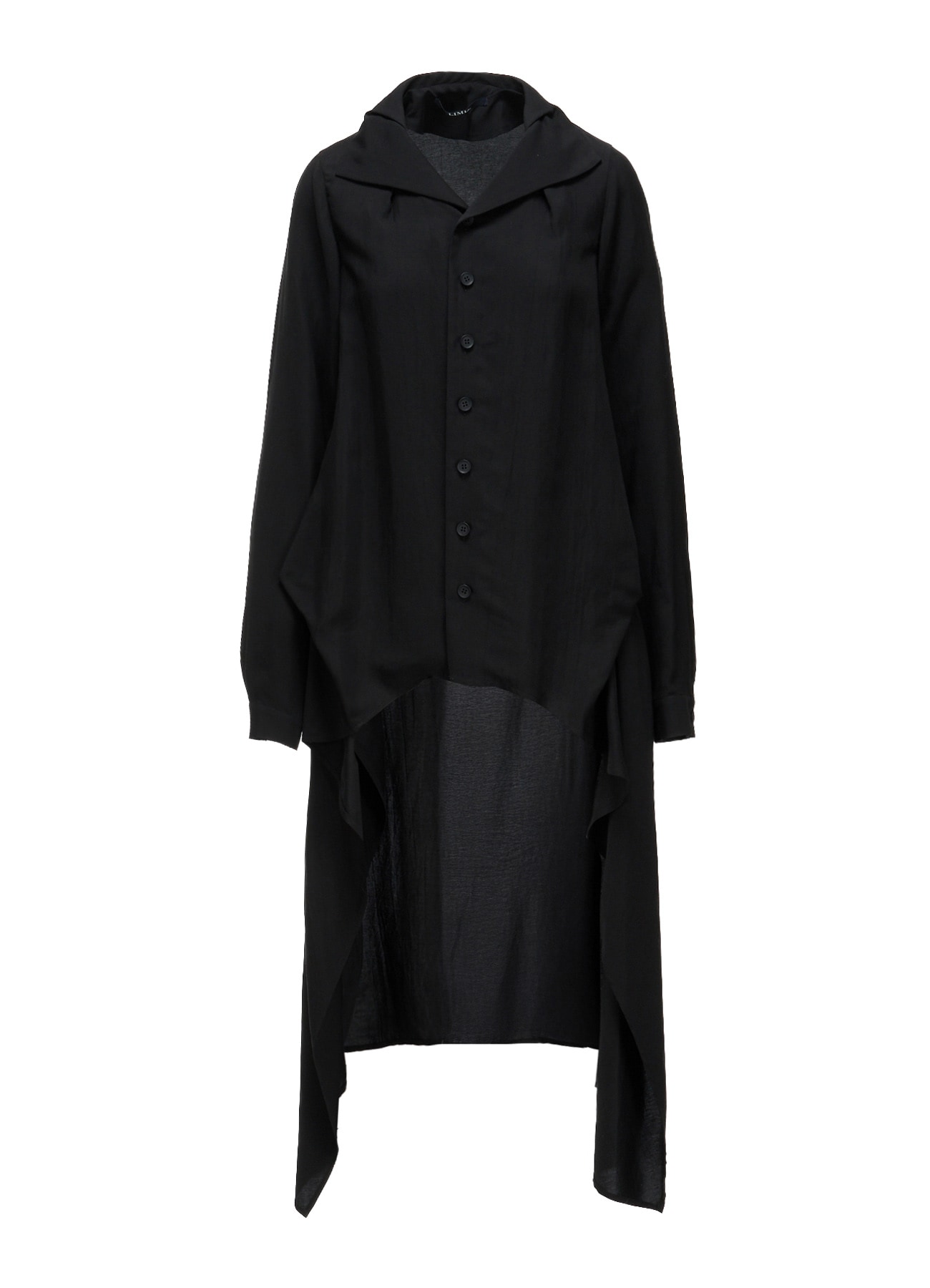 HIGH TWIST GABARDINE B LONG BLOUSE