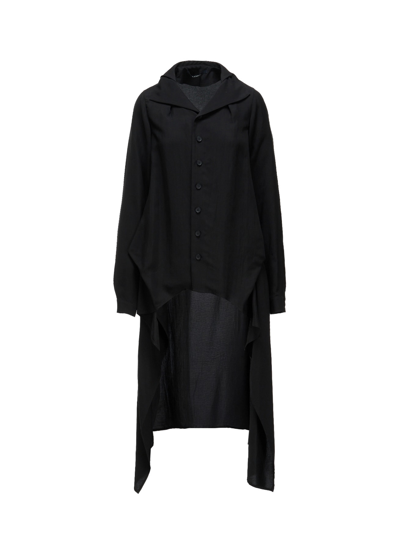 HIGH TWIST GABARDINE B LONG BLOUSE