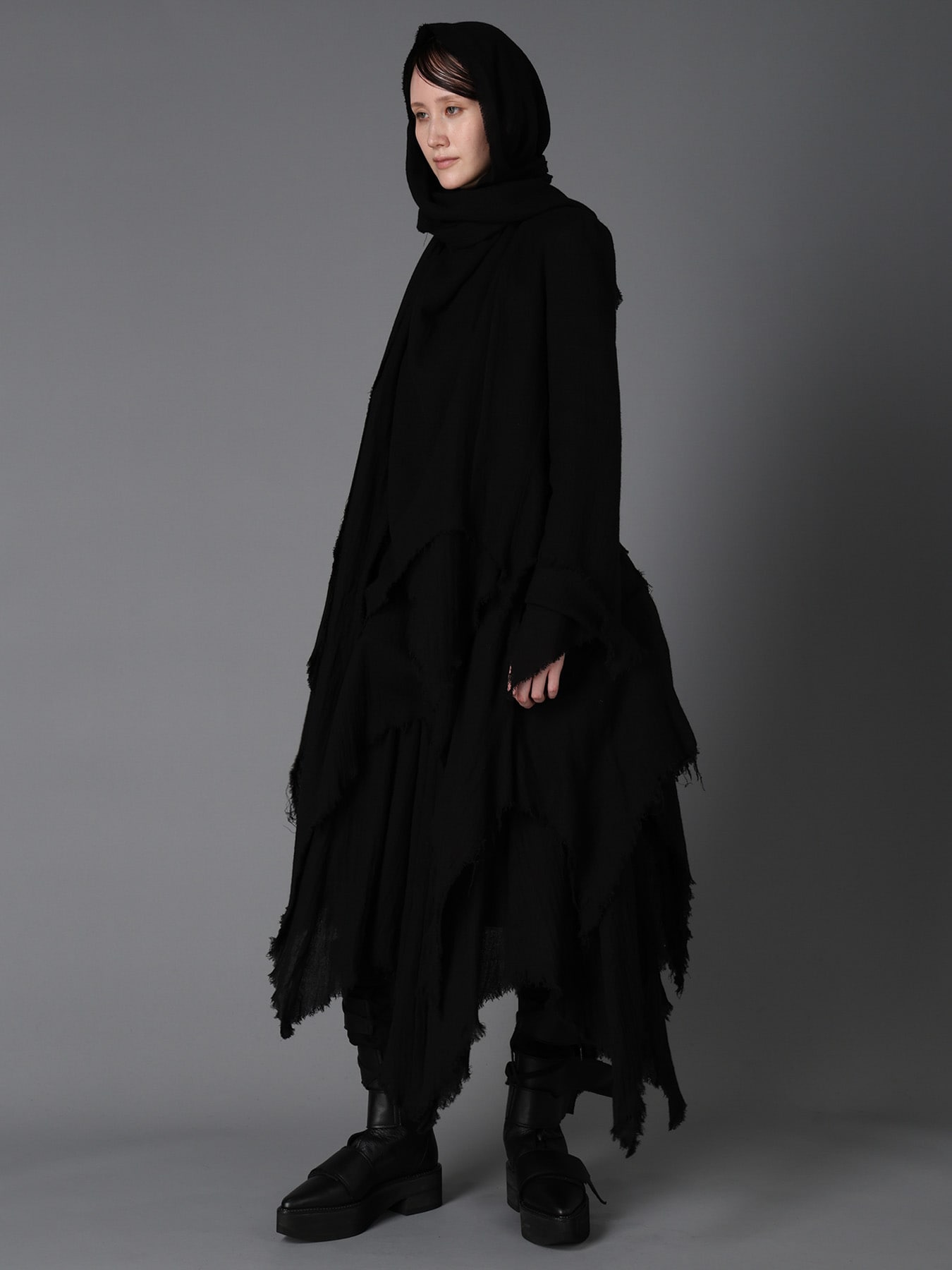W/ VIYELLA WAKAME BLOUSE(S Black): LIMI feu｜THE SHOP YOHJI YAMAMOTO