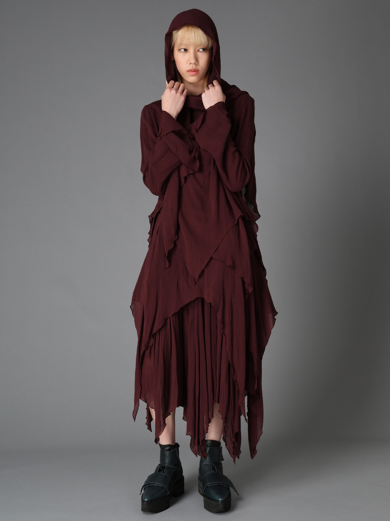 RY/LI GAUZE WAKAME BLOUSE