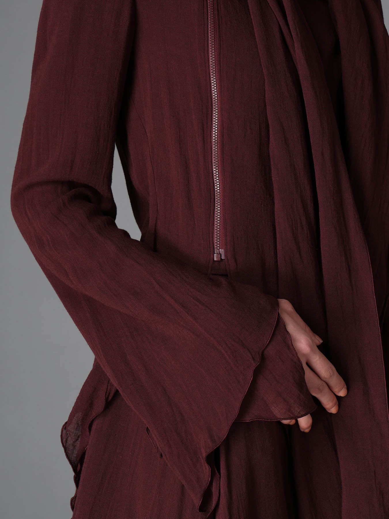 RY/LI GAUZE WAKAME BLOUSE