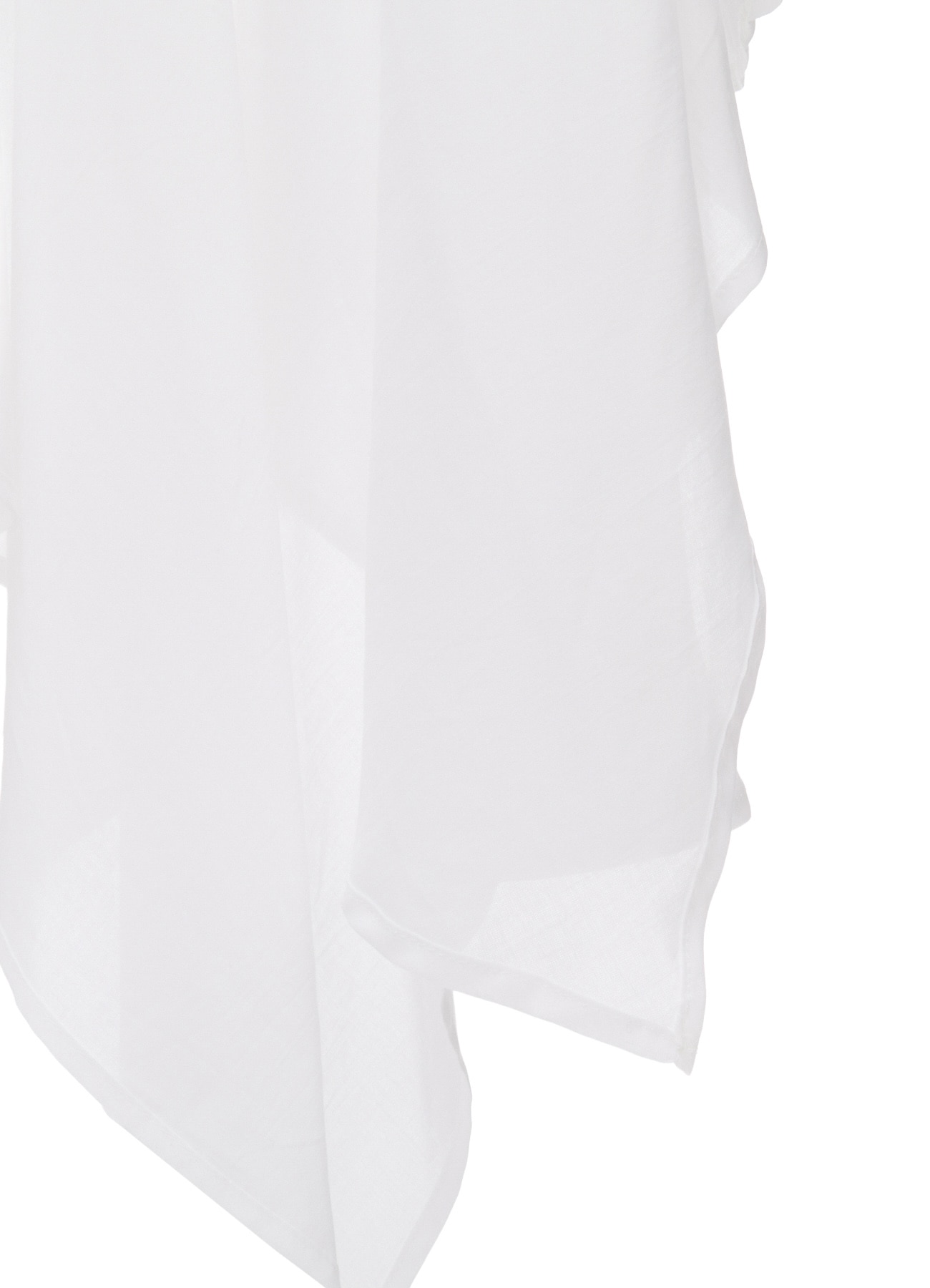 SOFT LAWN FRONT SPLIT LONG SHIRT