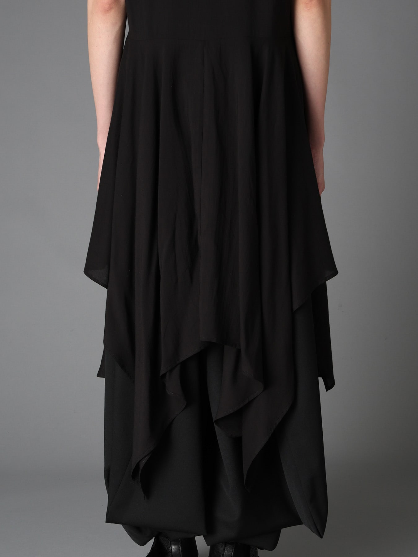 SOFT LAWN FRONT SPLIT LONG SHIRT