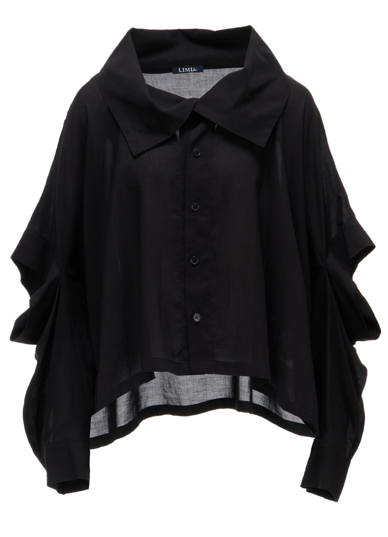 ERI PRINT SOFT LAWN ELBOW SLIT SHIRT