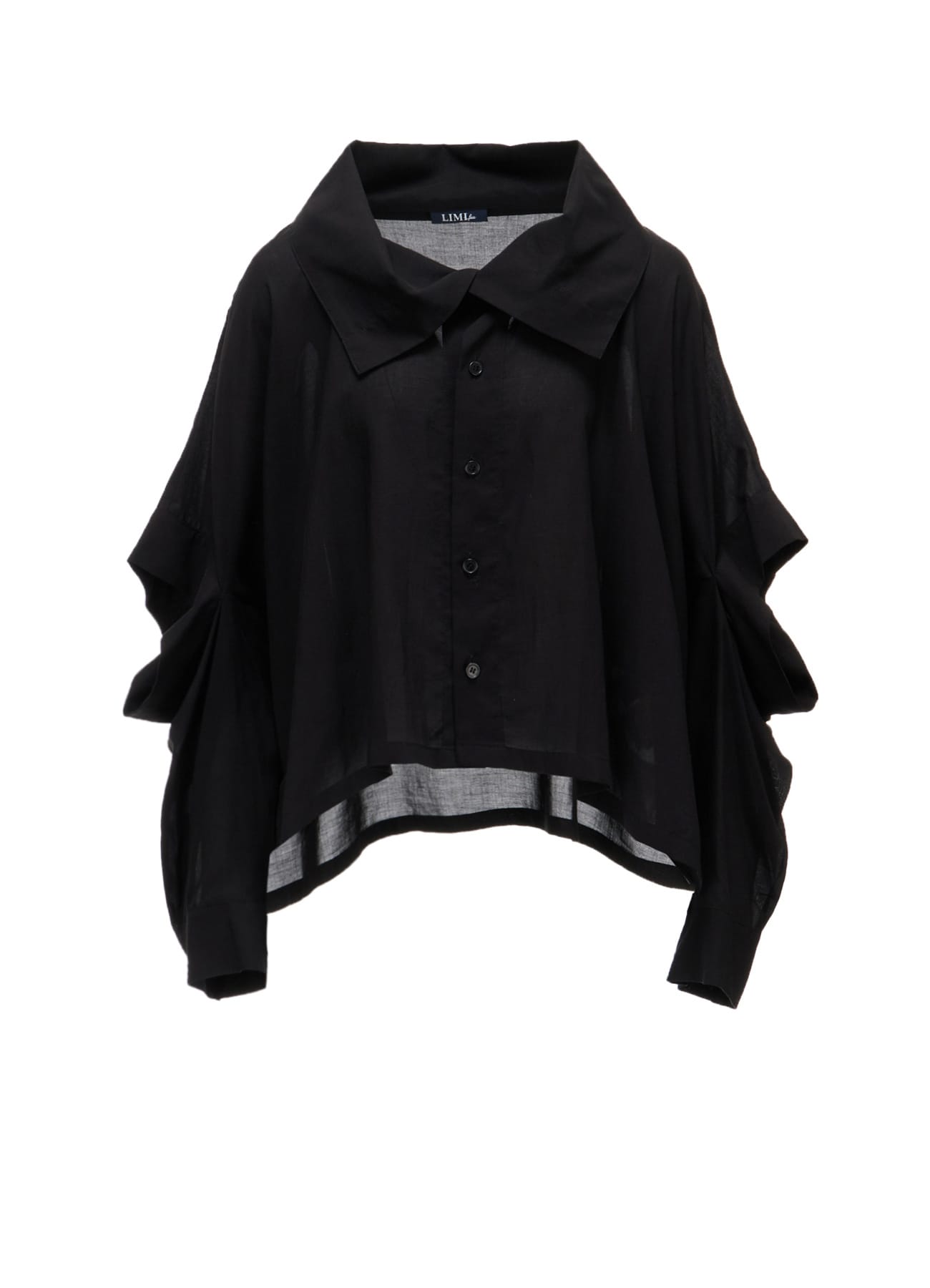 ERI PRINT SOFT LAWN ELBOW SLIT SHIRT
