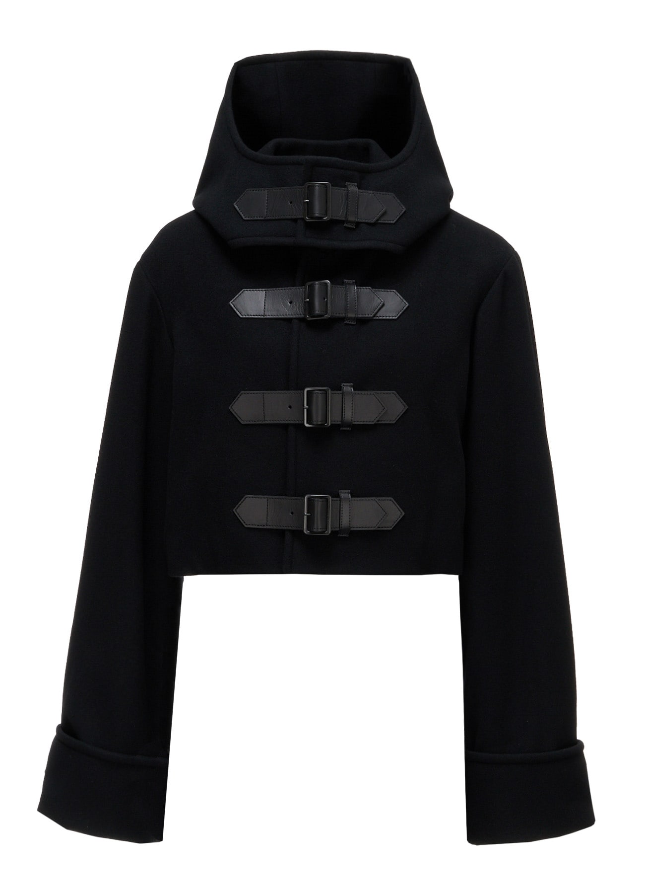 LIGHT MOSSER  BELTED SHORT COAT