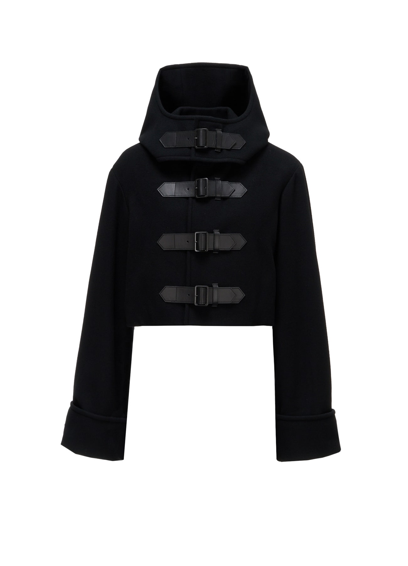 LIGHT MOSSER  BELTED SHORT COAT