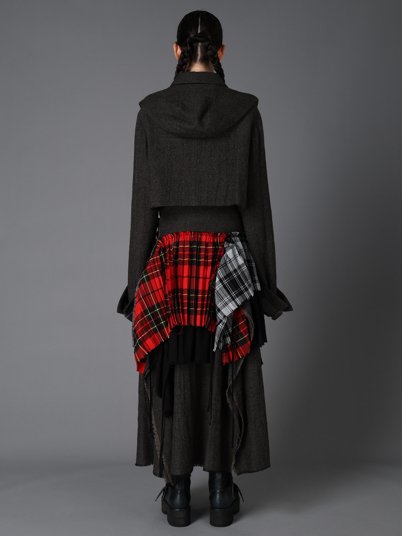 LOW TWIST SERGE BELTED SHORT COAT