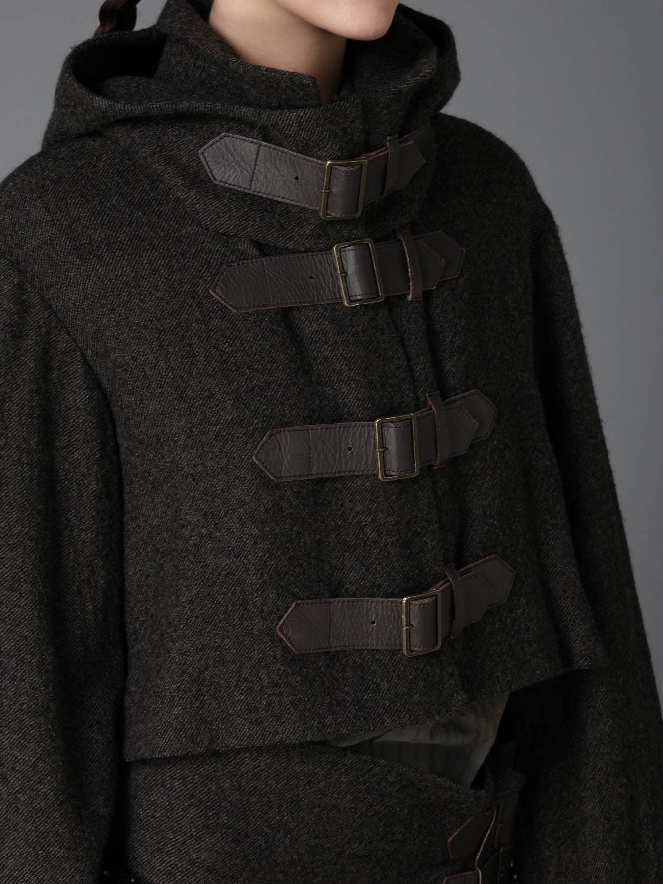LOW TWIST SERGE BELTED SHORT COAT