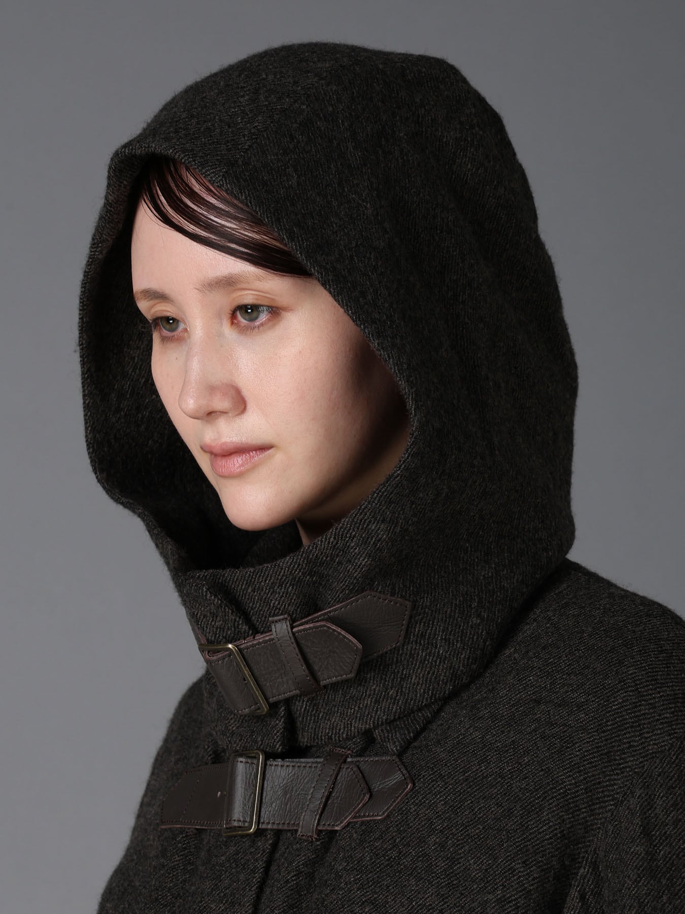 LOW TWIST SERGE BELTED SHORT COAT