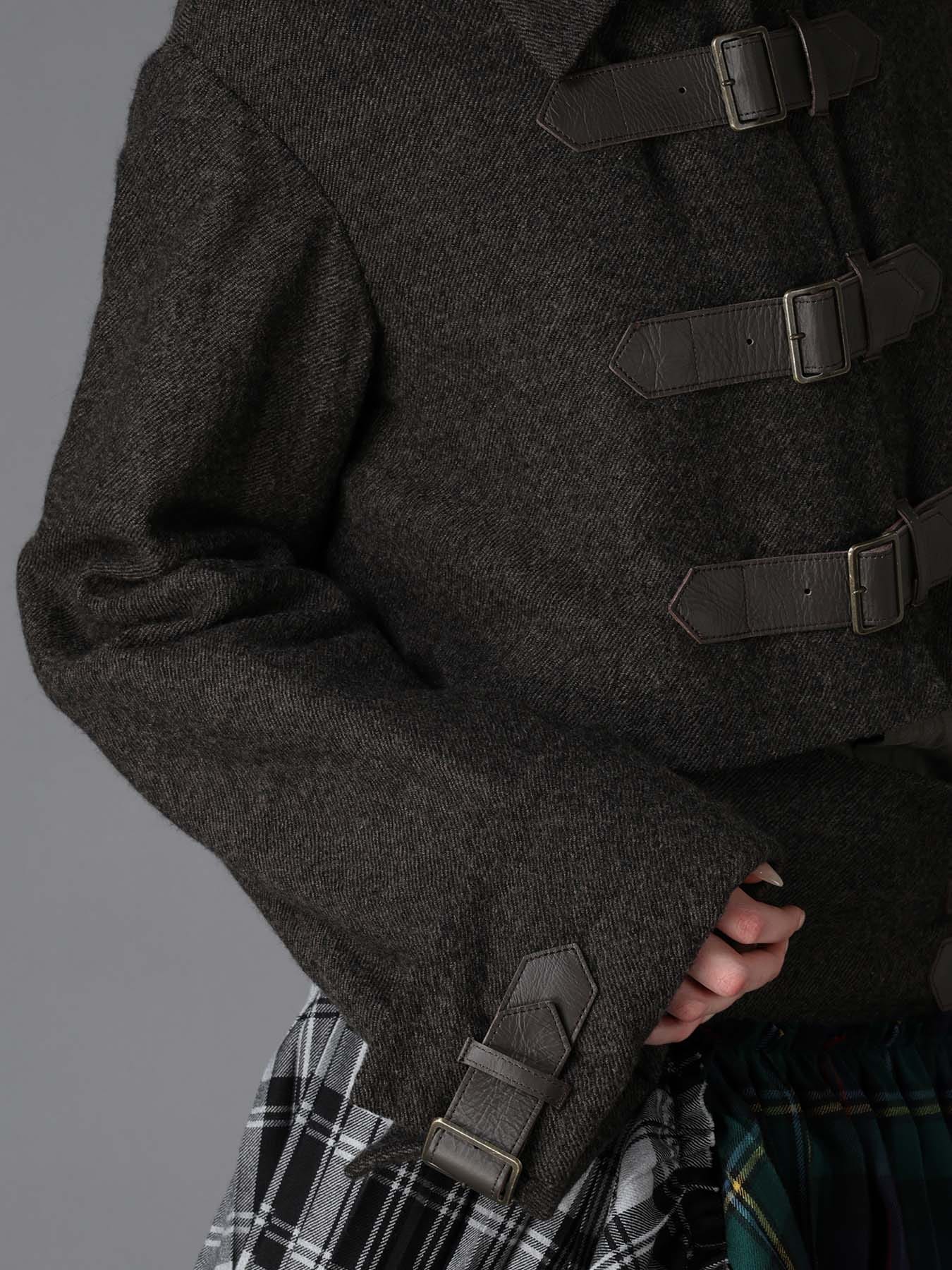 LOW TWIST SERGE BELTED SHORT COAT