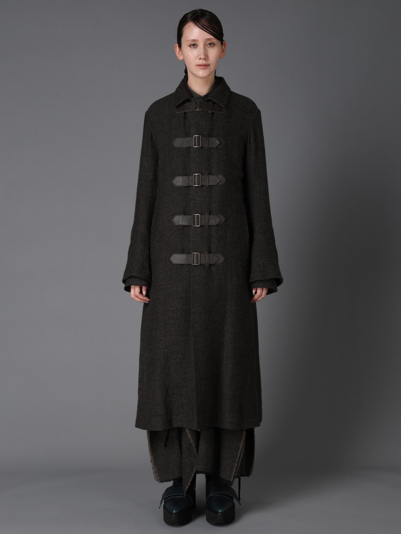 LOW TWIST SERGE BELTED LONG COAT