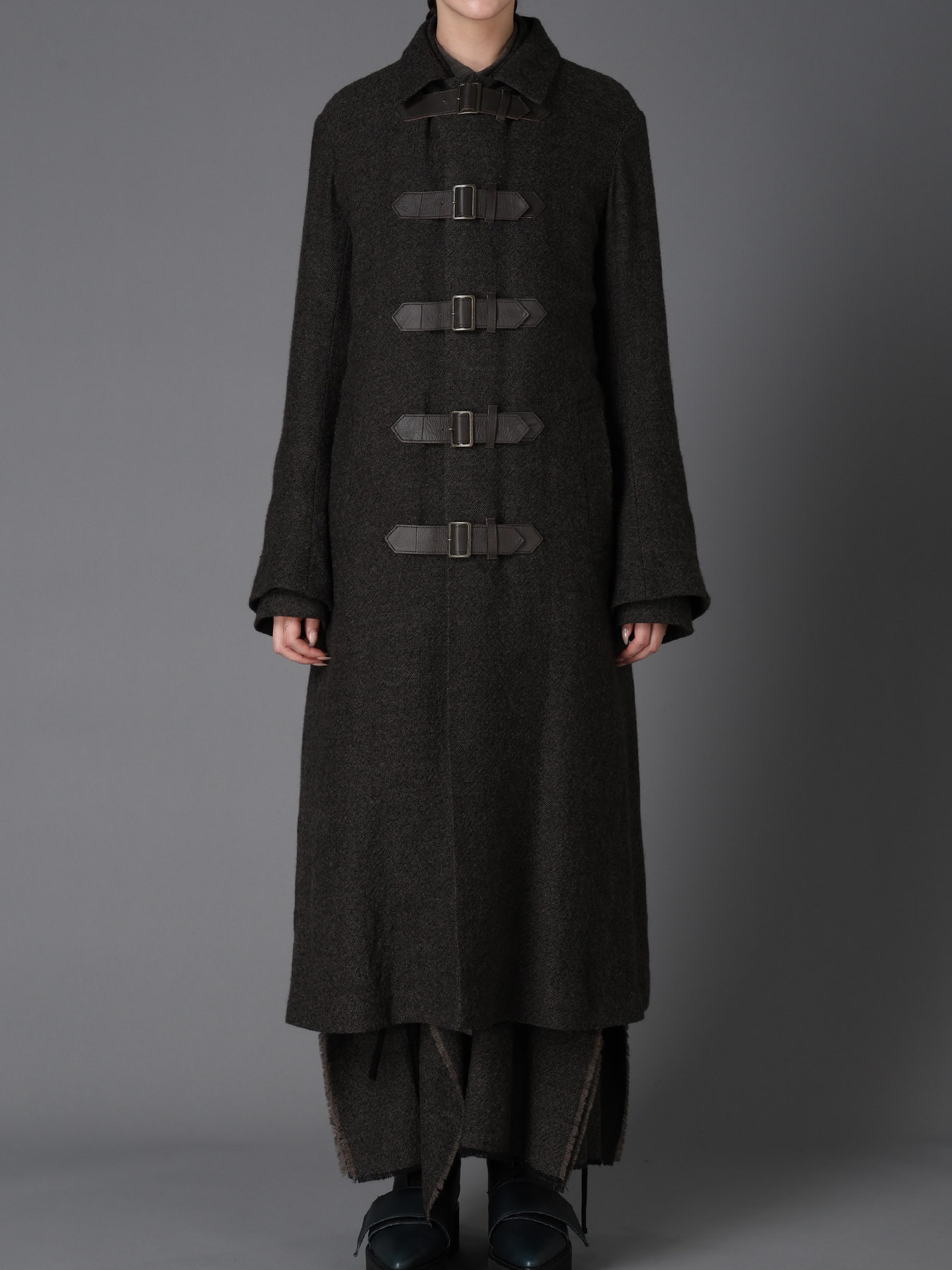 LOW TWIST SERGE BELTED LONG COAT