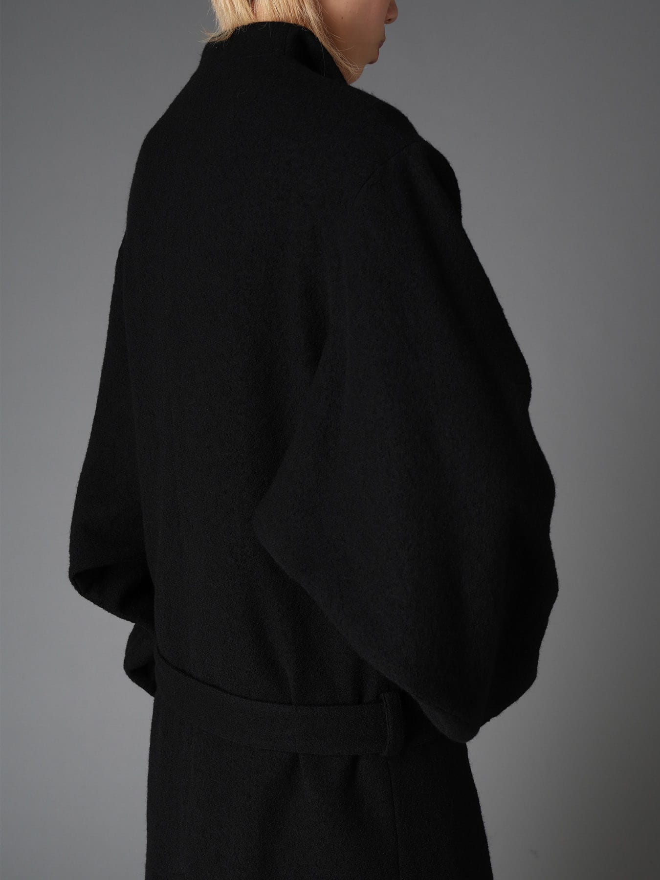 SHRINK SERGE KIMONO SLEEVE COAT