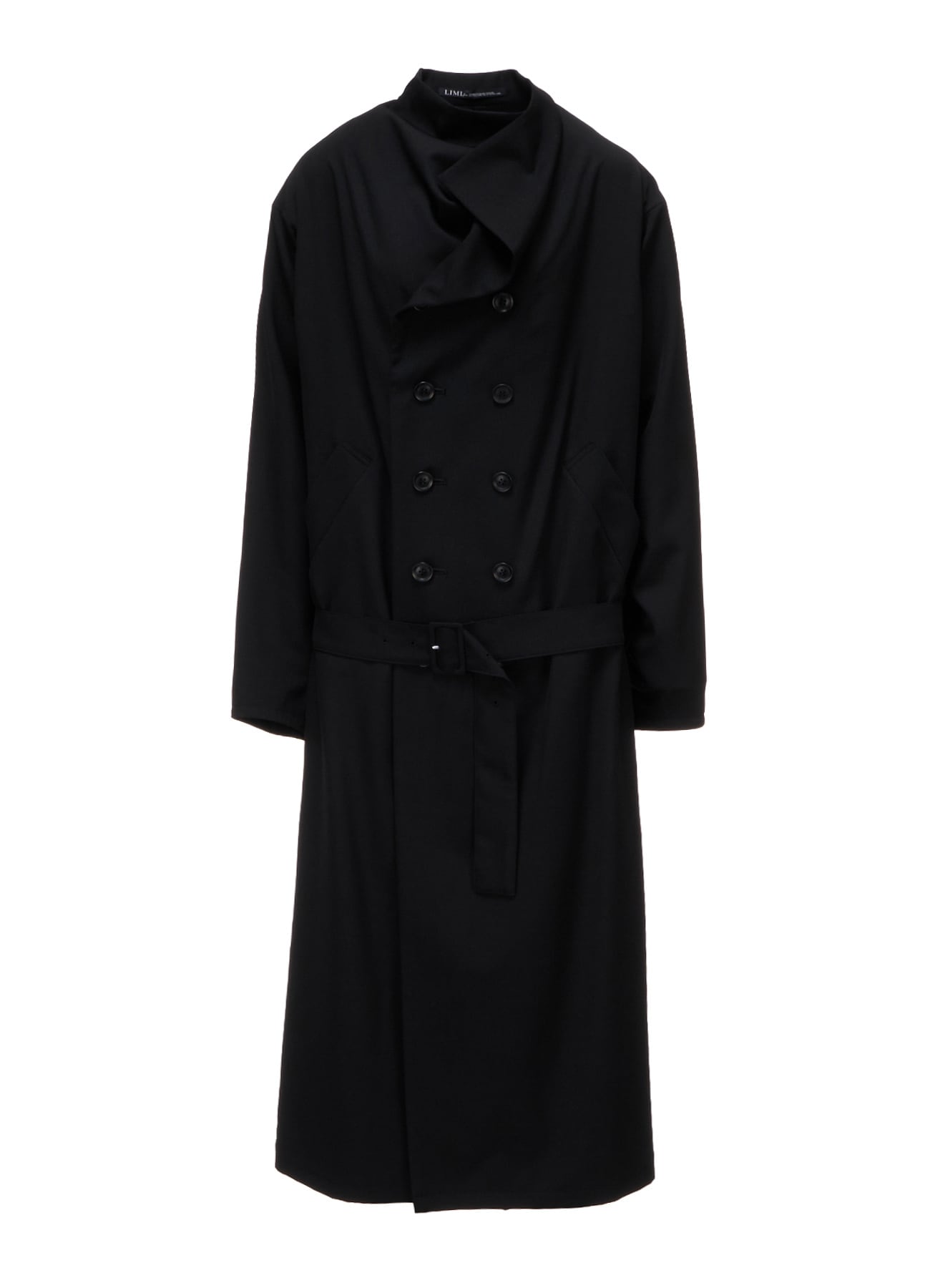 WOOL GABARDINE  KIMONO SLEEVE COAT
