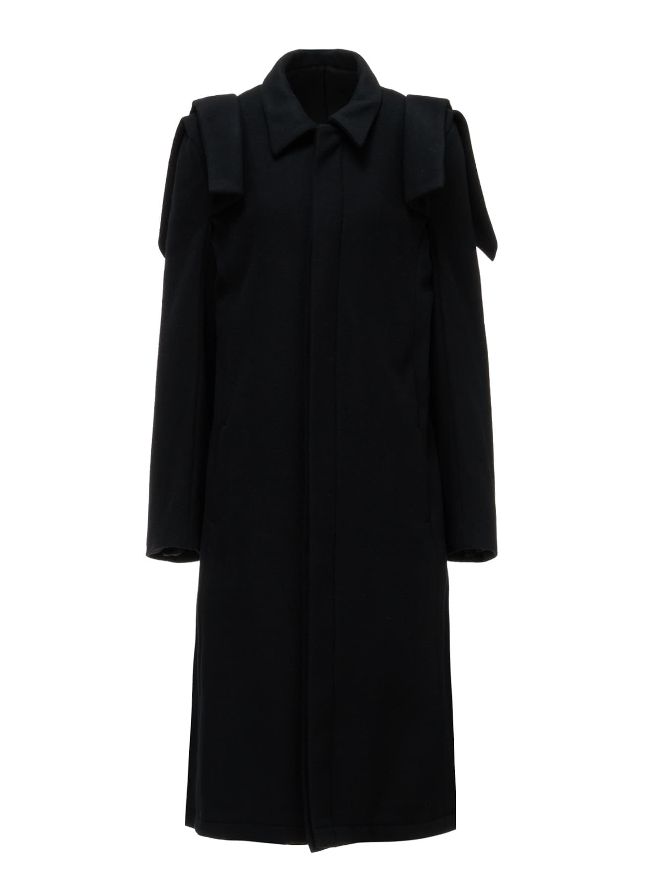 LIGHT MOSSER  PANELED SHOULDER COAT