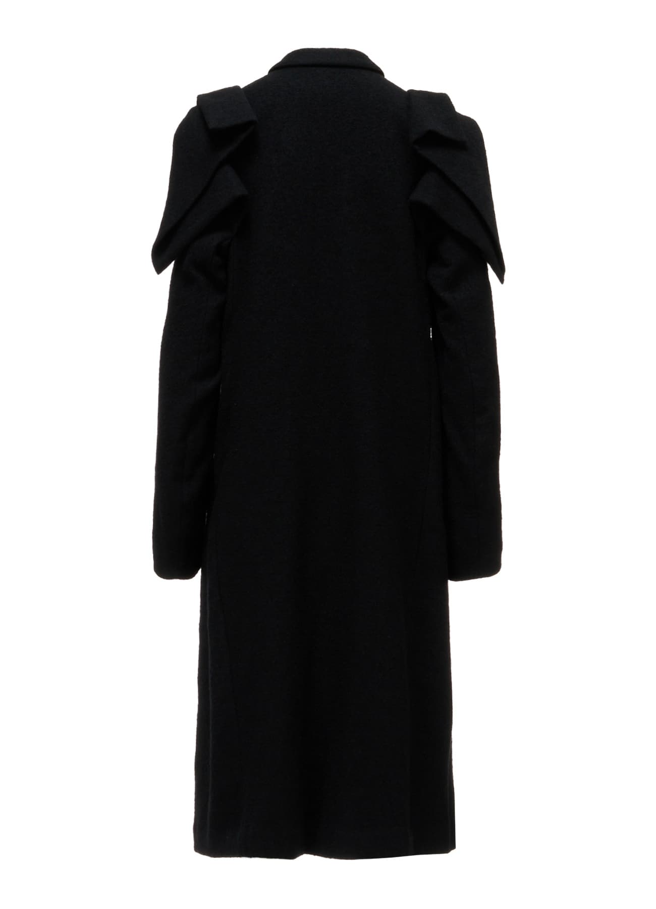 SHRINK SERGE PANELED SHOULDER COAT