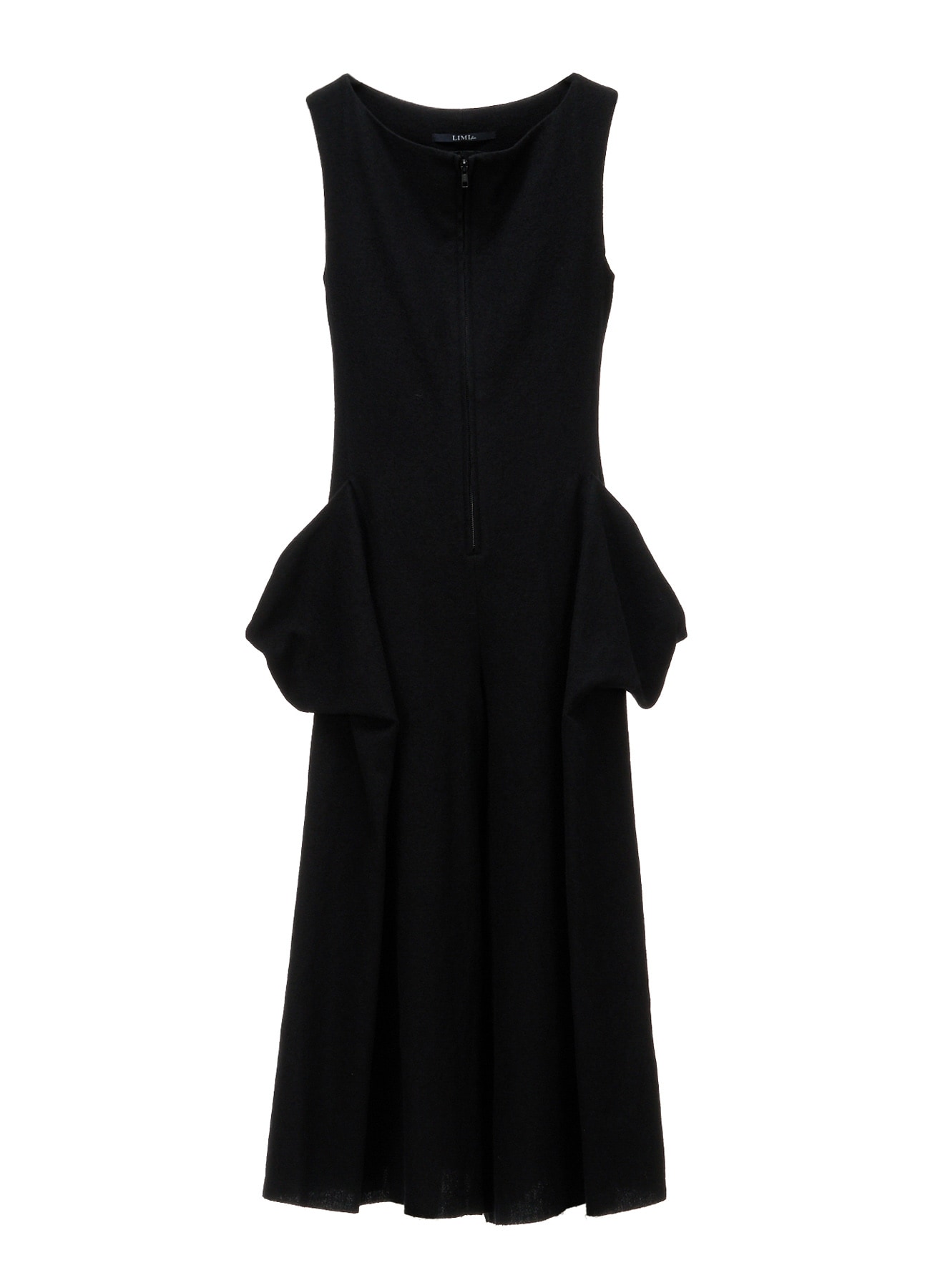 LIGHT SERGE A DRAPED POCKET JUMPSUIT(S Black): LIMI feu｜THE SHOP