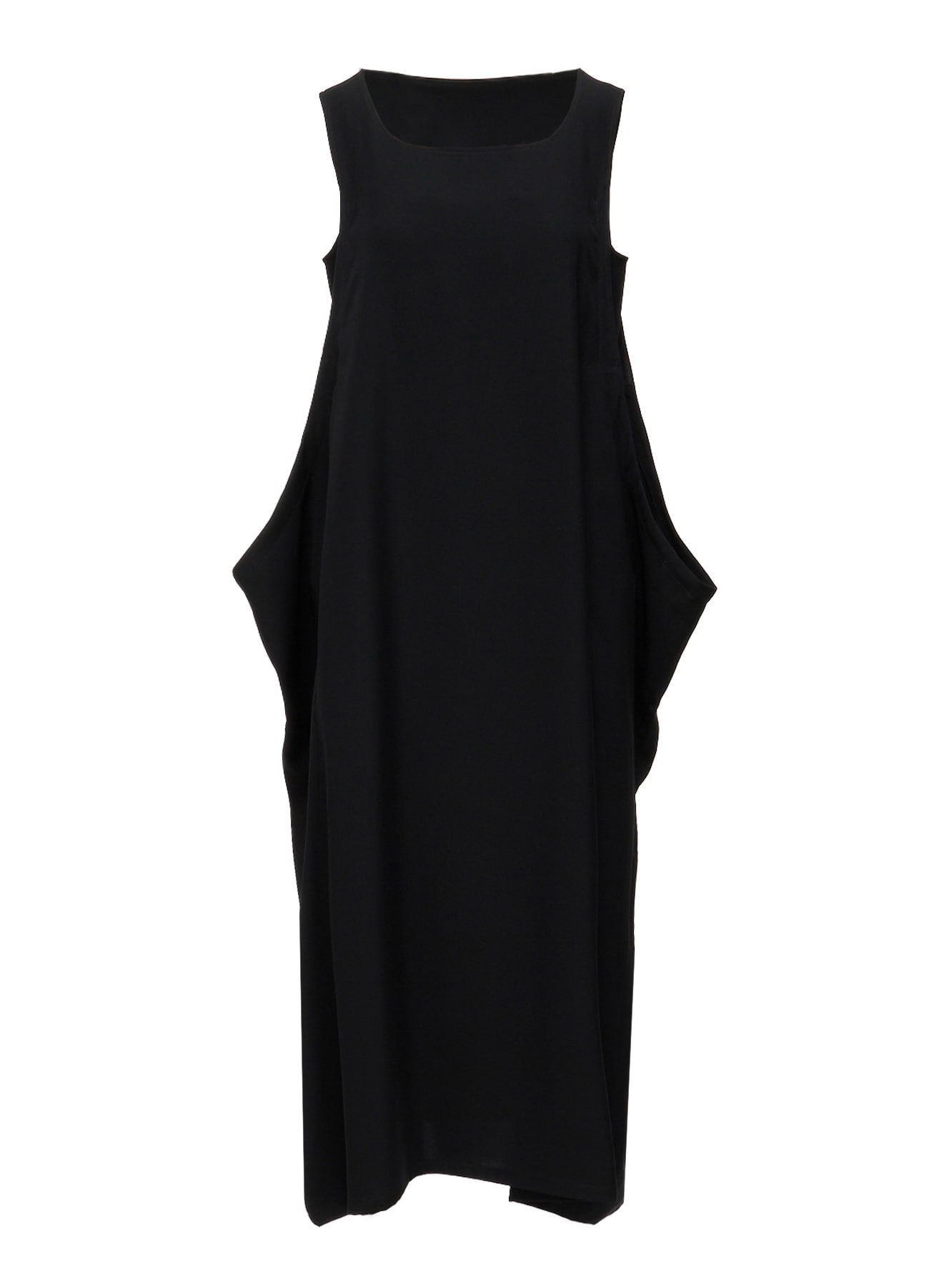 DOUBLE SATIN SIDE DROP DRESS