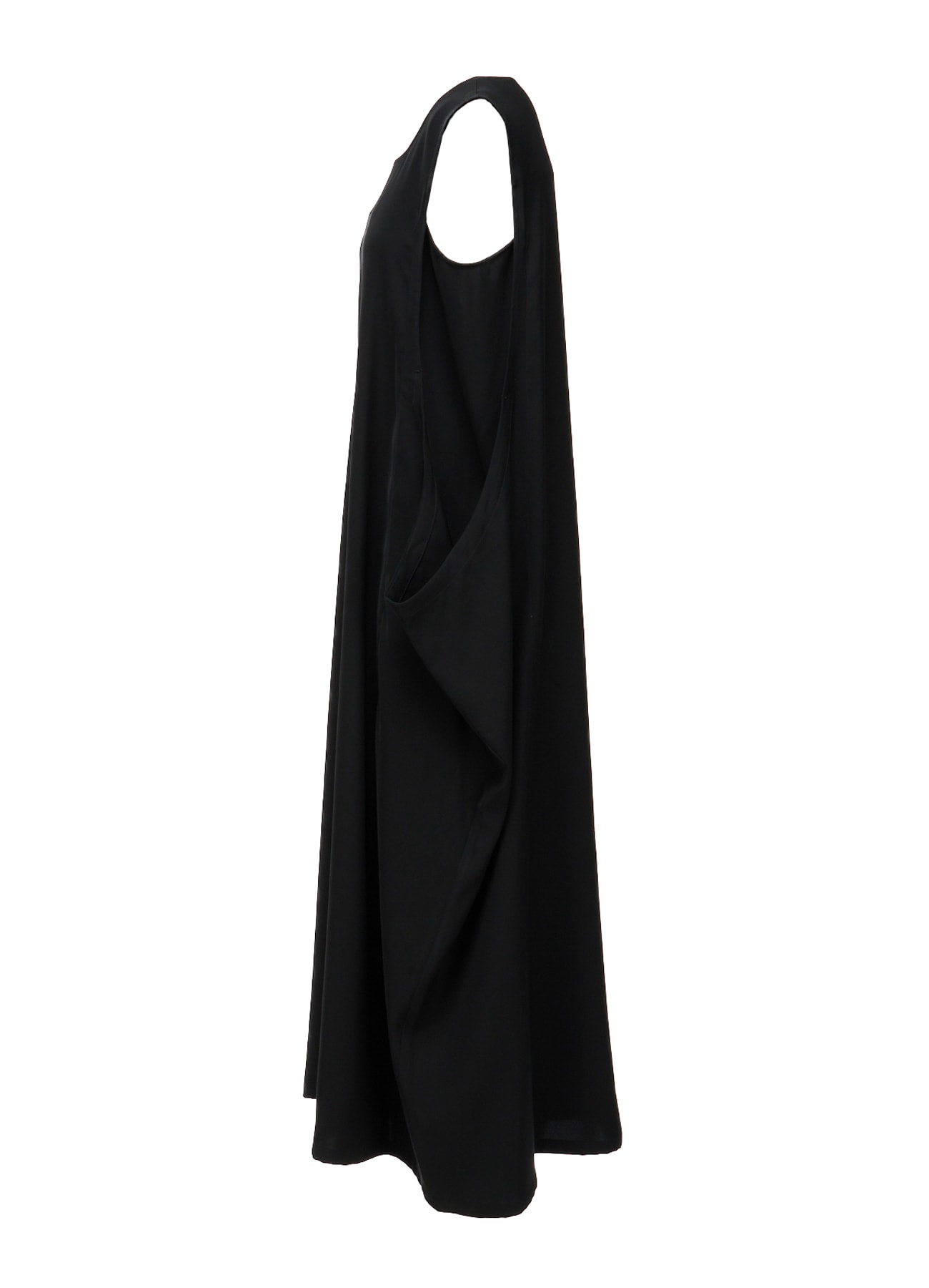 DOUBLE SATIN SIDE DROP DRESS