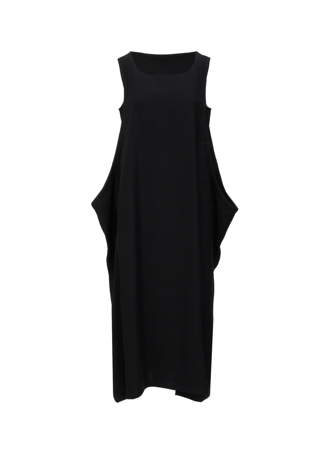 DOUBLE SATIN SIDE DROP DRESS