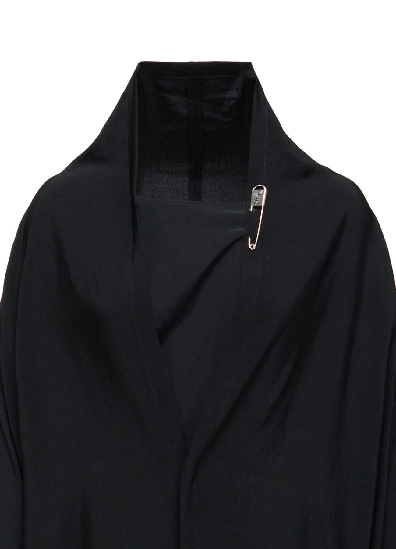TA/PE CREPE DE CHINE PIN Draped POCKET DRESS