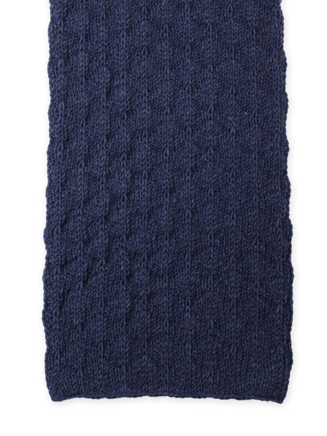 BOBBLE RIB KNIT HOODED SCARF