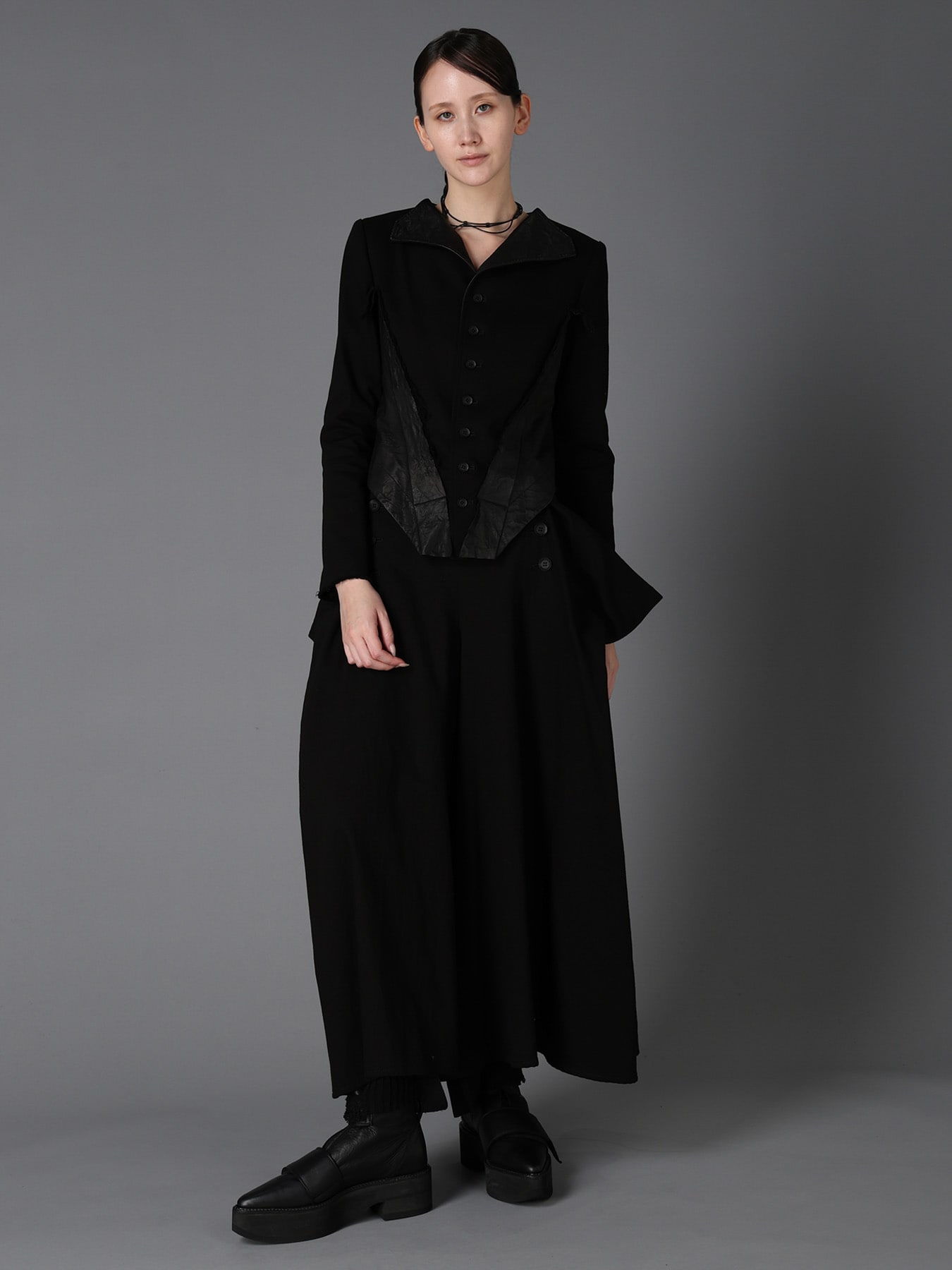 BK DENIM PANEL DESIGN JACKET A(S Black): LIMI feu｜THE SHOP YOHJI