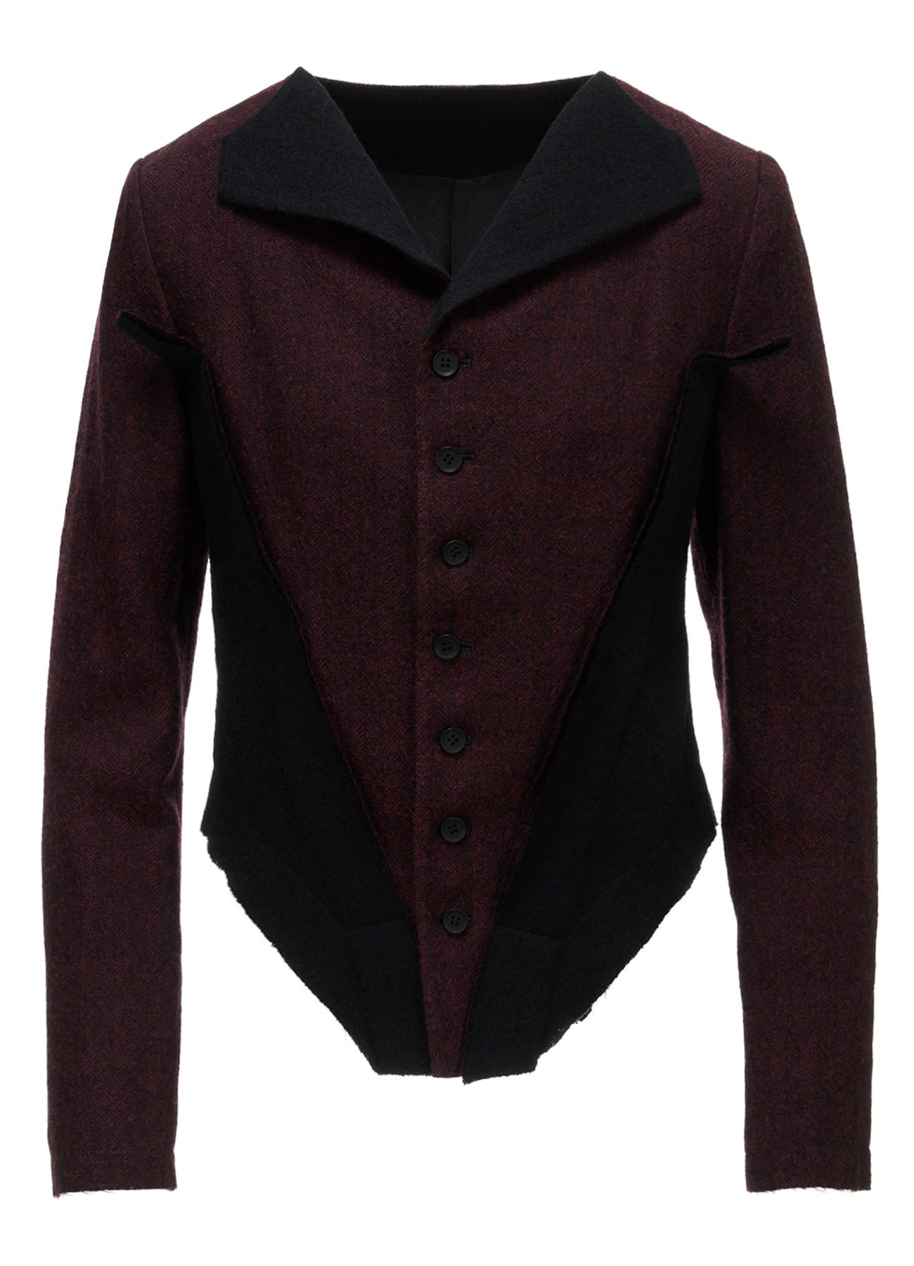 LIGHT SERGE C PANEL DESIGN JACKET A(S Black): LIMI feu｜THE SHOP