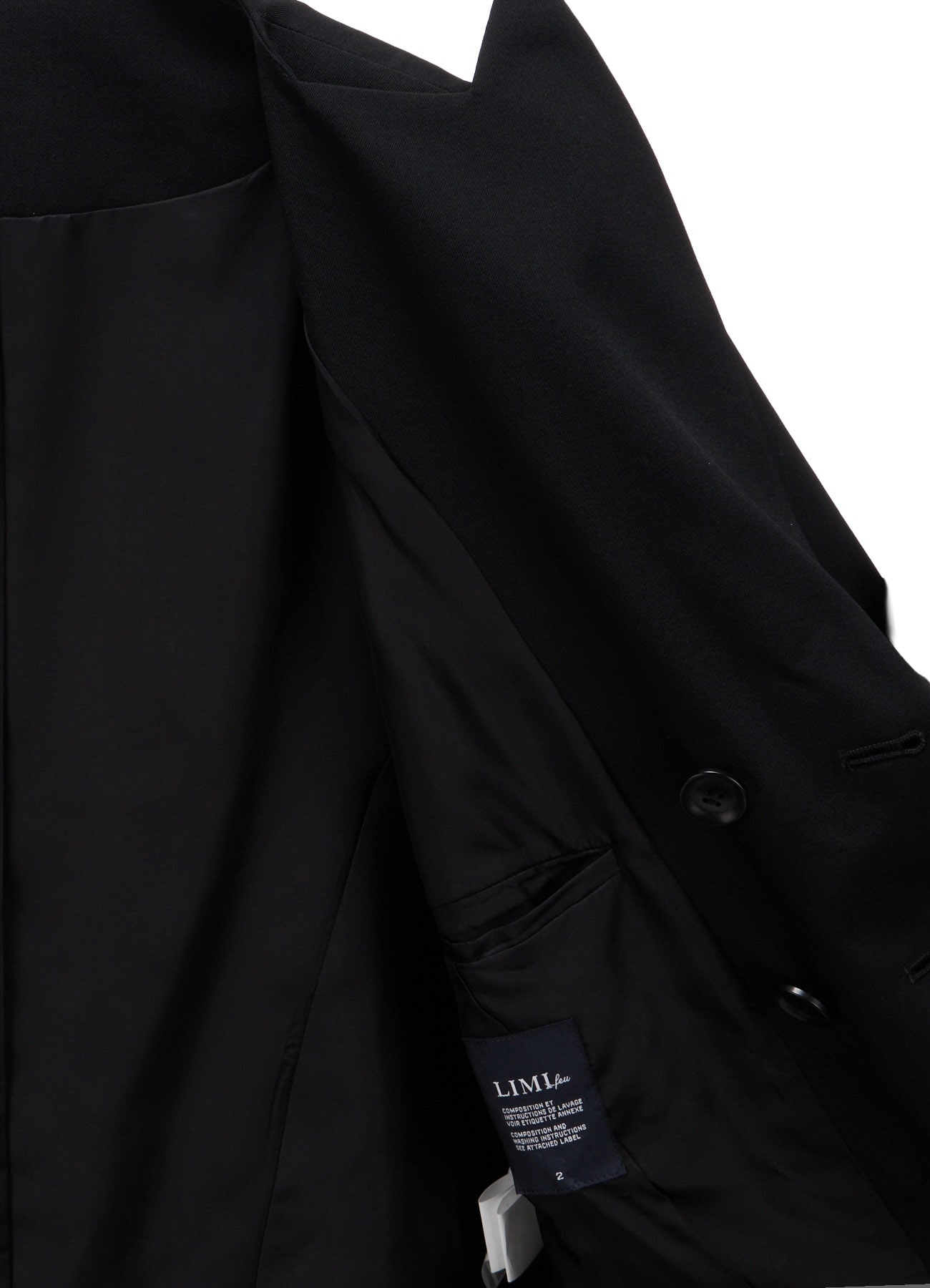 WOOL GABARDINE  DOUBLE FRONT PANEL JACKET
