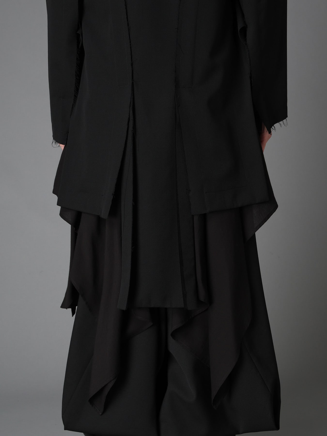 WOOL GABARDINE  DOUBLE FRONT PANEL JACKET