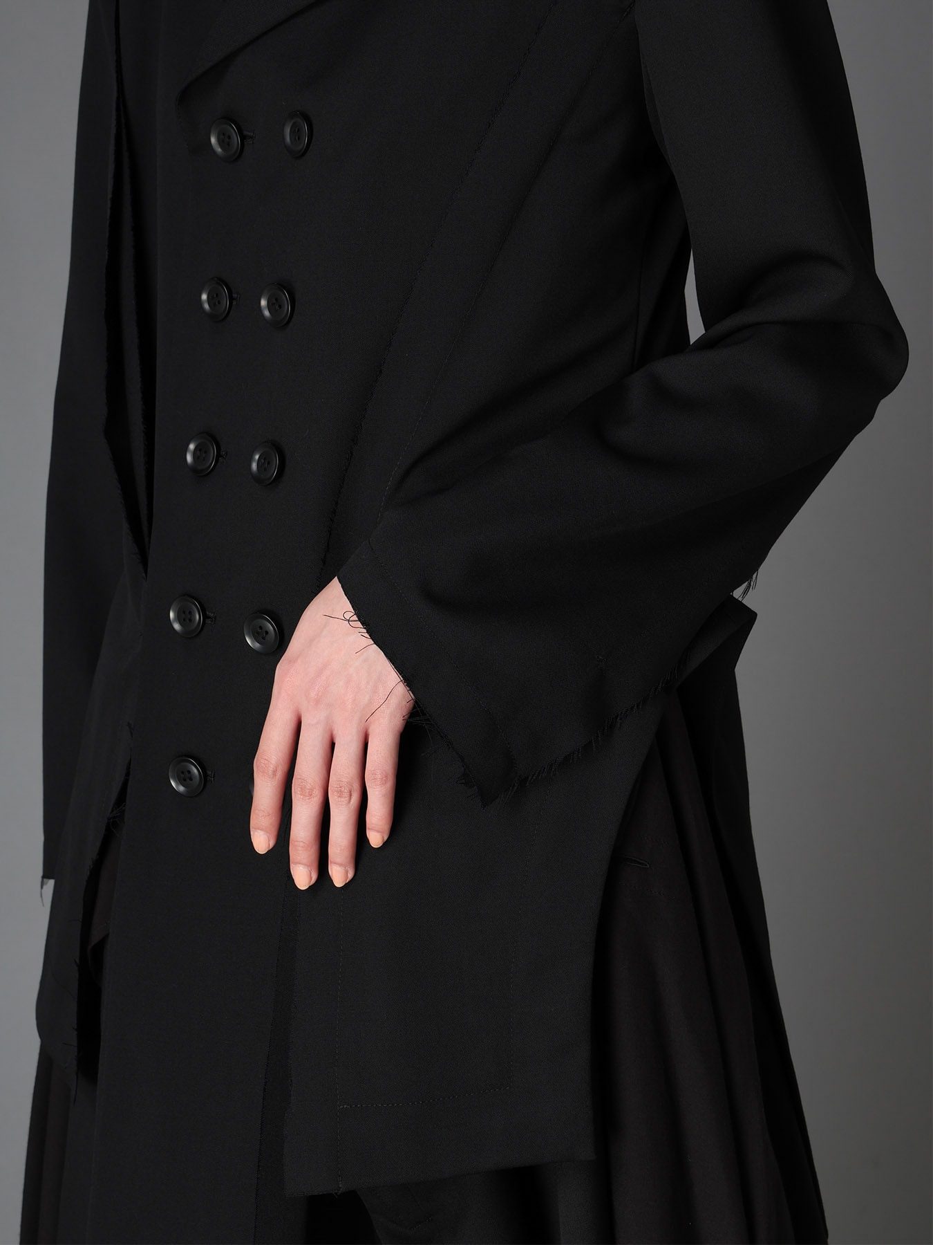 WOOL GABARDINE  DOUBLE FRONT PANEL JACKET