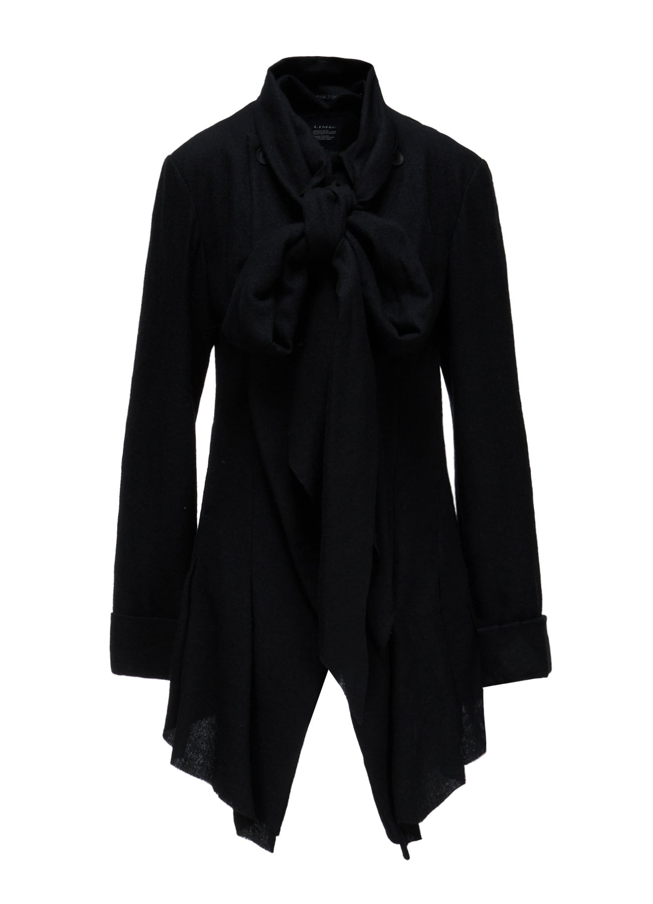 HERRINGBONE RIBBON DETAIL DOUBLE JACKET