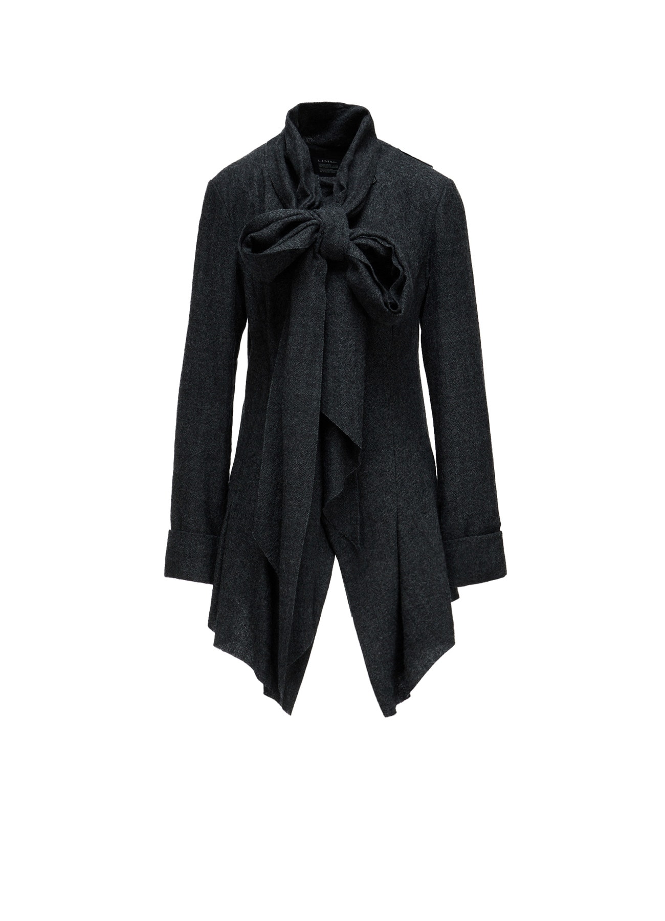 WOOL GABARDINE DOUBLE FRONT PANEL JACKET(S Black): LIMI feu｜THE