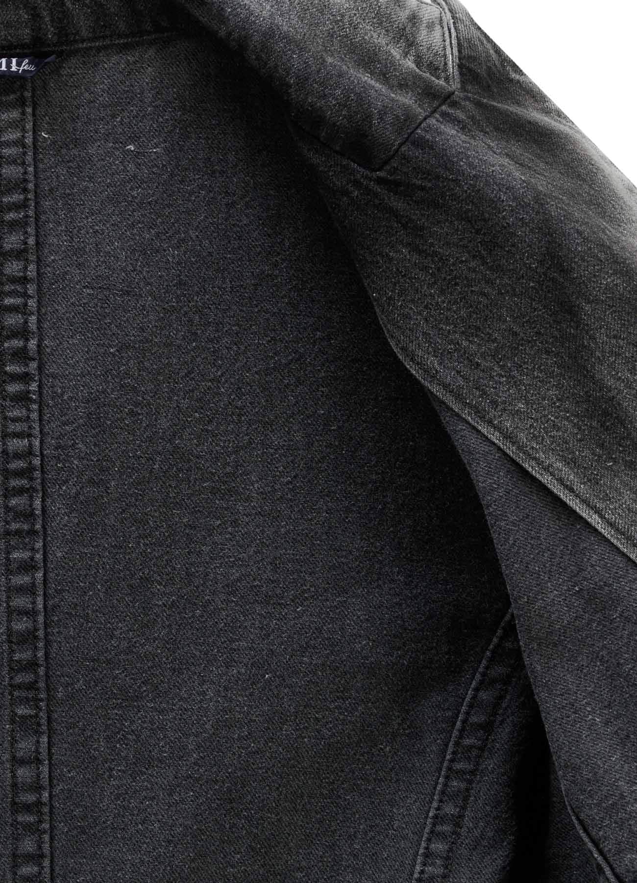 MIST BLEACHED DENIM BUSTIER DETAIL JACKET