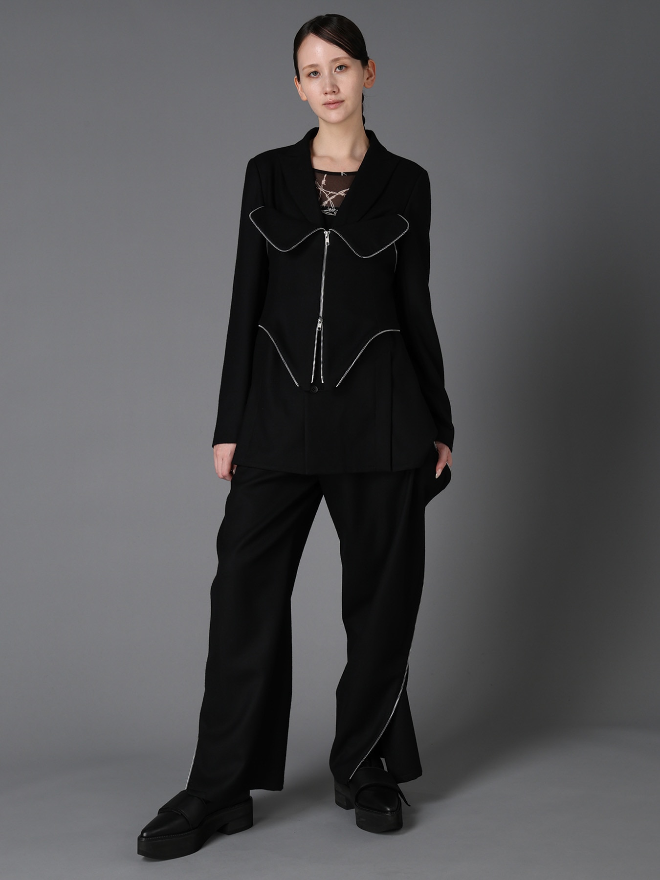 W/ SERGE  BUSTIER DETAIL JACKET
