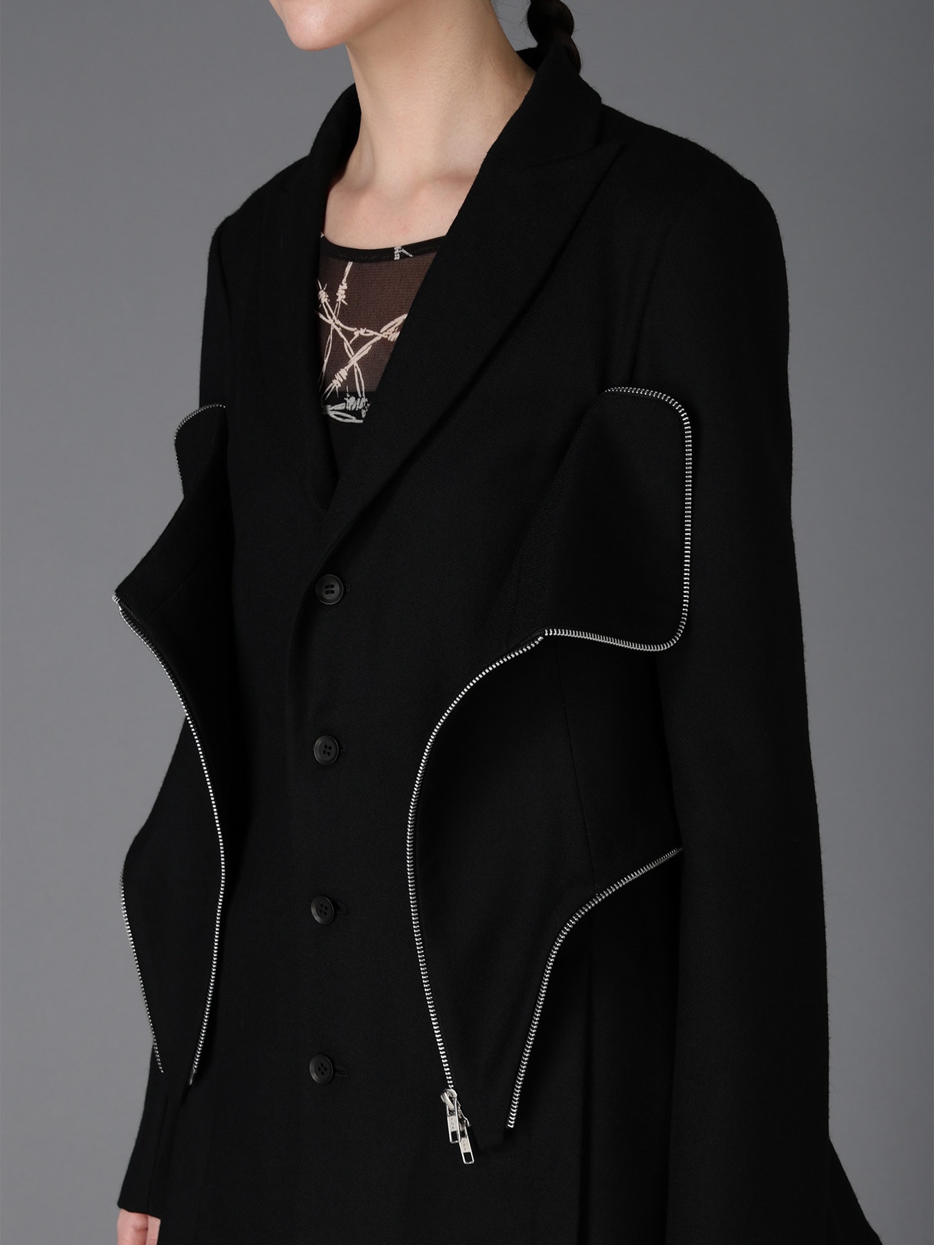 W/ SERGE  BUSTIER DETAIL JACKET