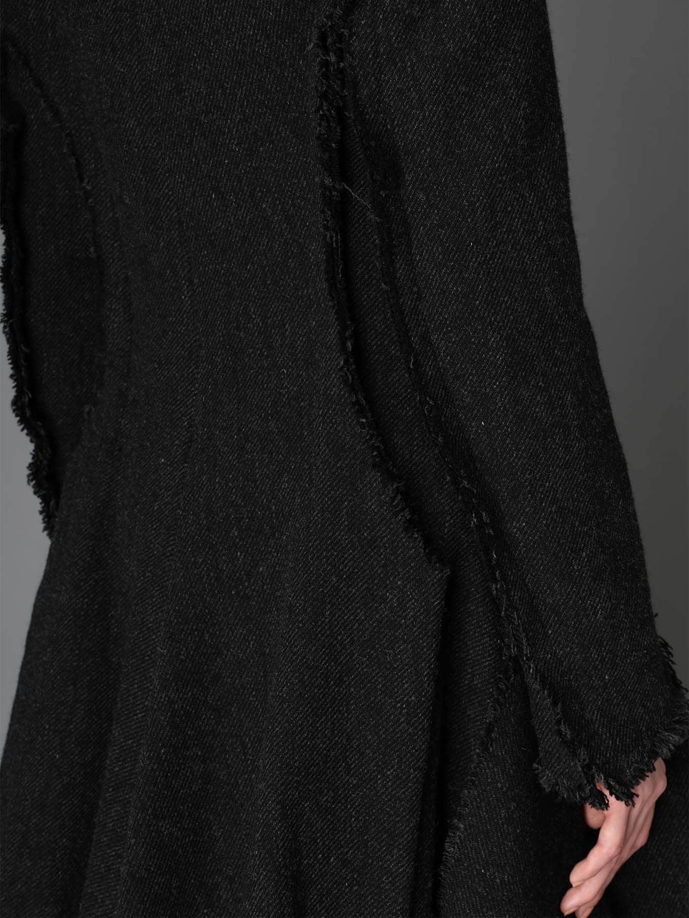 TOP DYED TWEED FLARED PANEL JACKET B