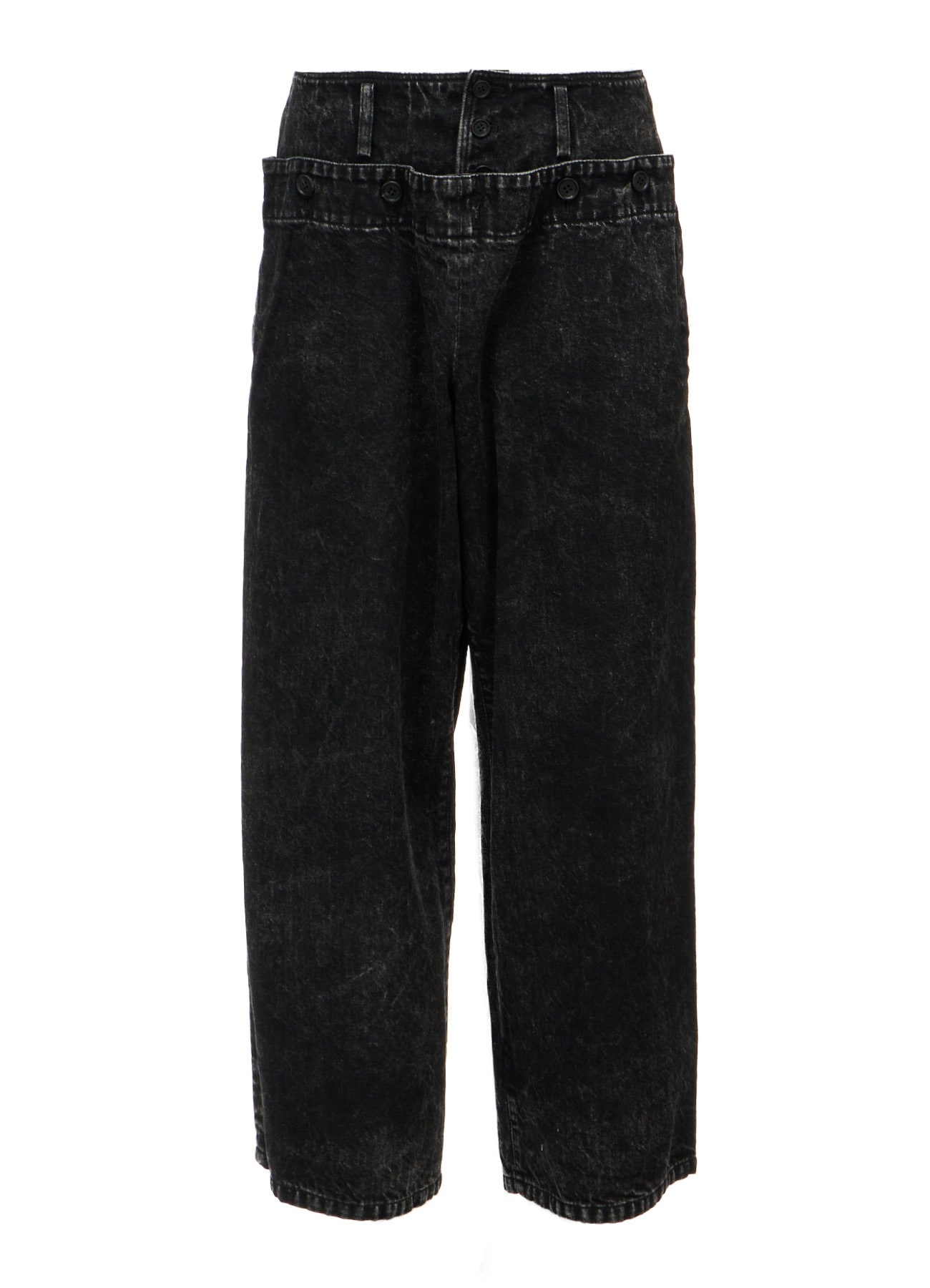 CHEMICAL BLEACHED DENIM SAILOR PANTS(S Black): LIMI feu｜THE SHOP