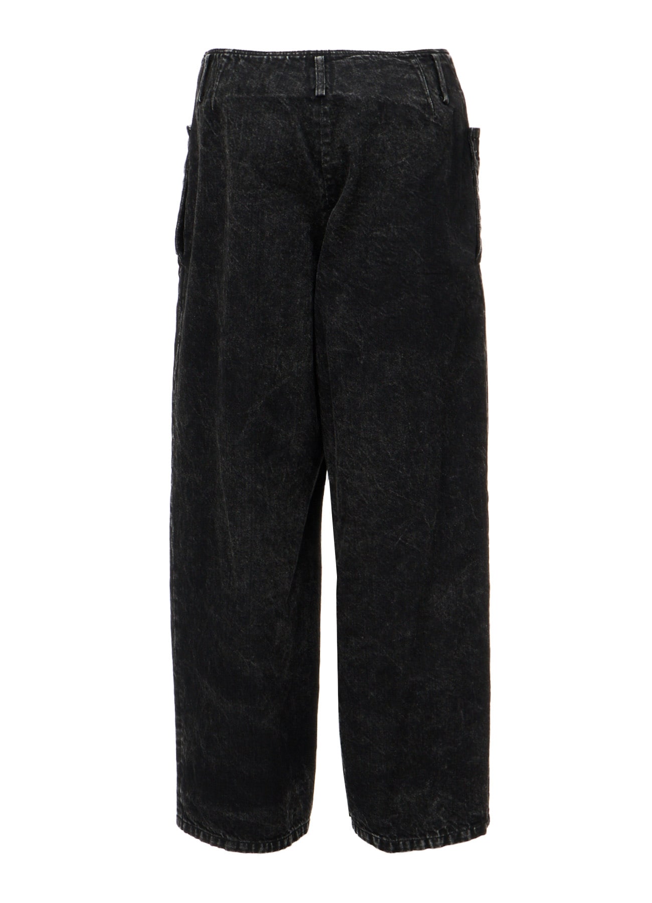 CHEMICAL BLEACHED DENIM SAILOR PANTS