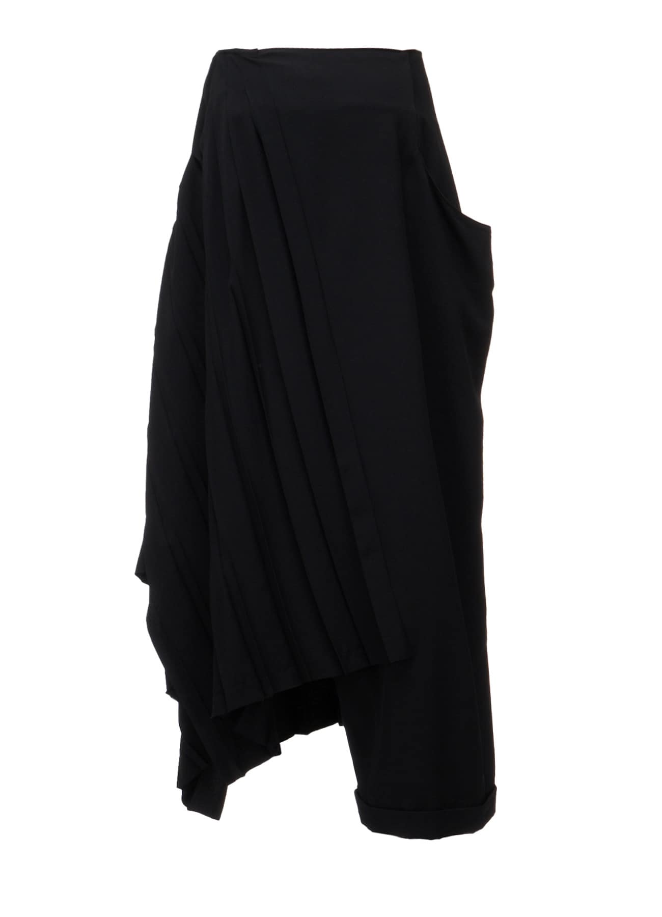WOOL GABARDINE  PLEATED DETAIL SKORT