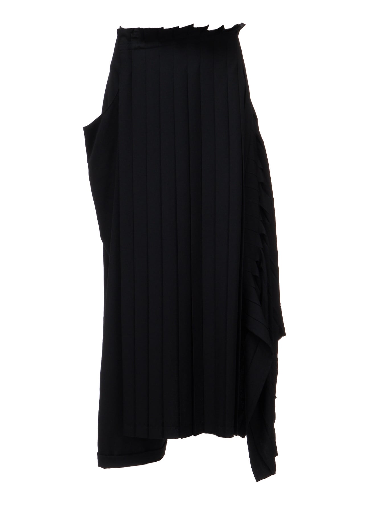 WOOL GABARDINE  PLEATED DETAIL SKORT