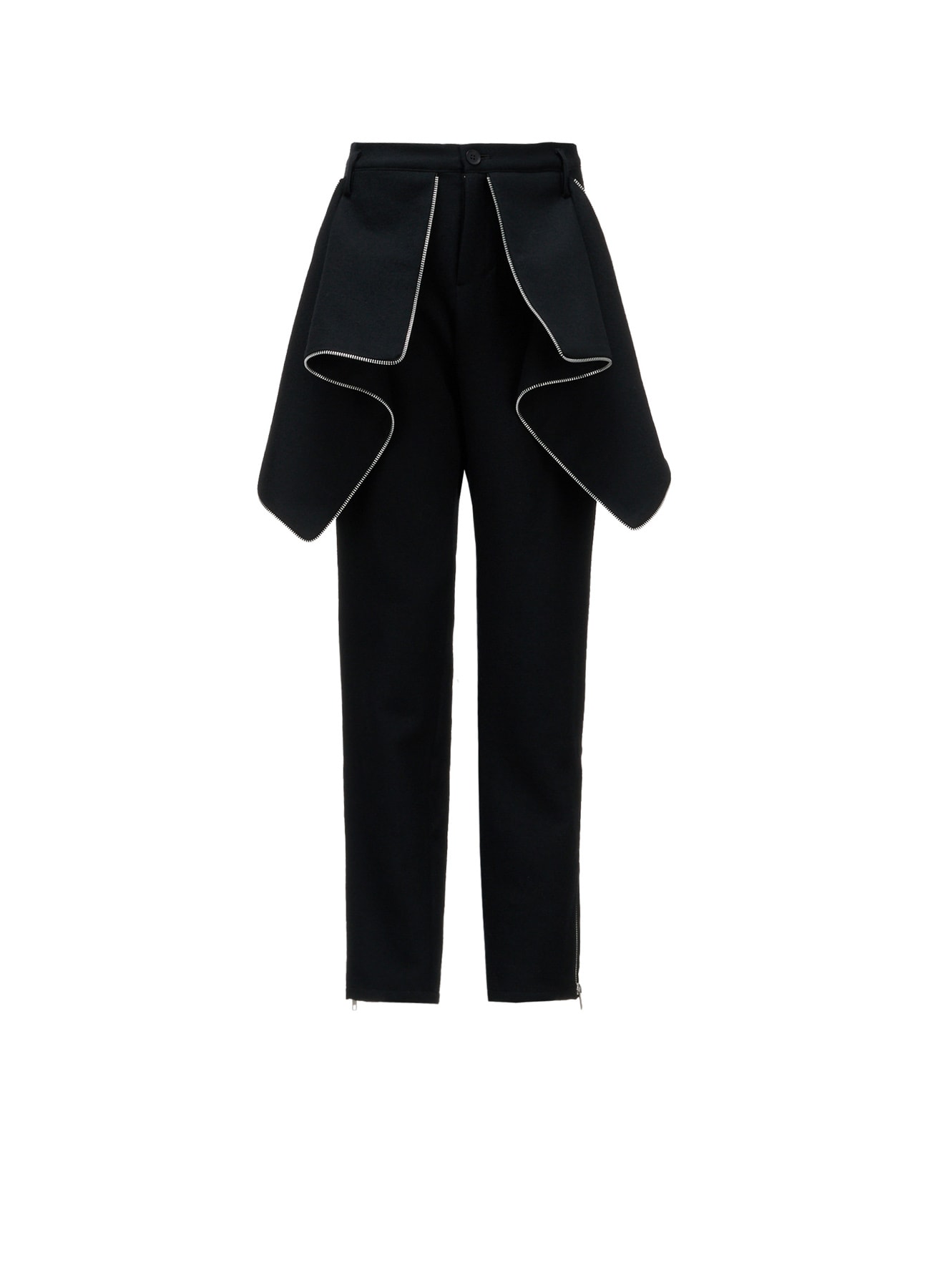 W/ SERGE  ZIP DETAIL SLIM PANTS