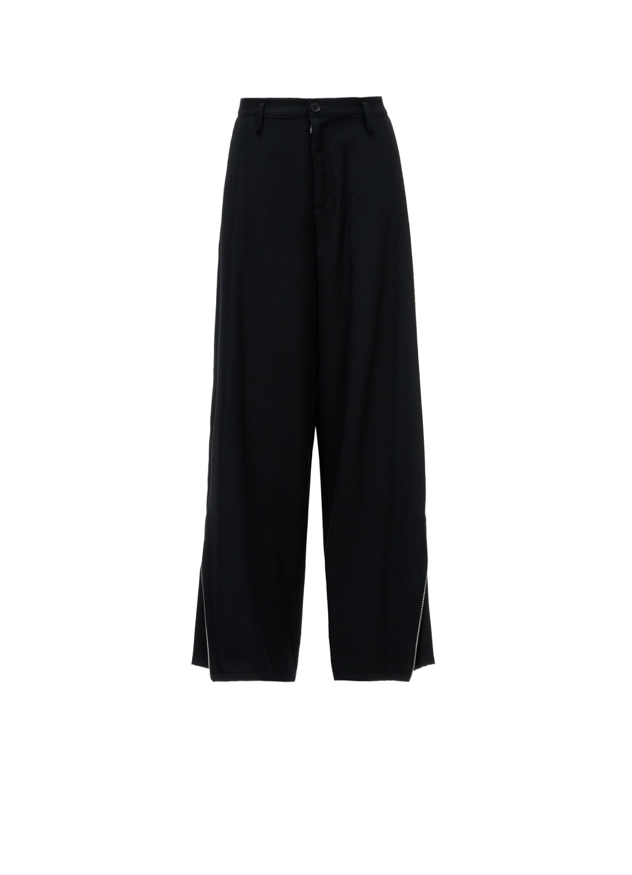 W/ SERGE  ZIP DETAIL PANTS