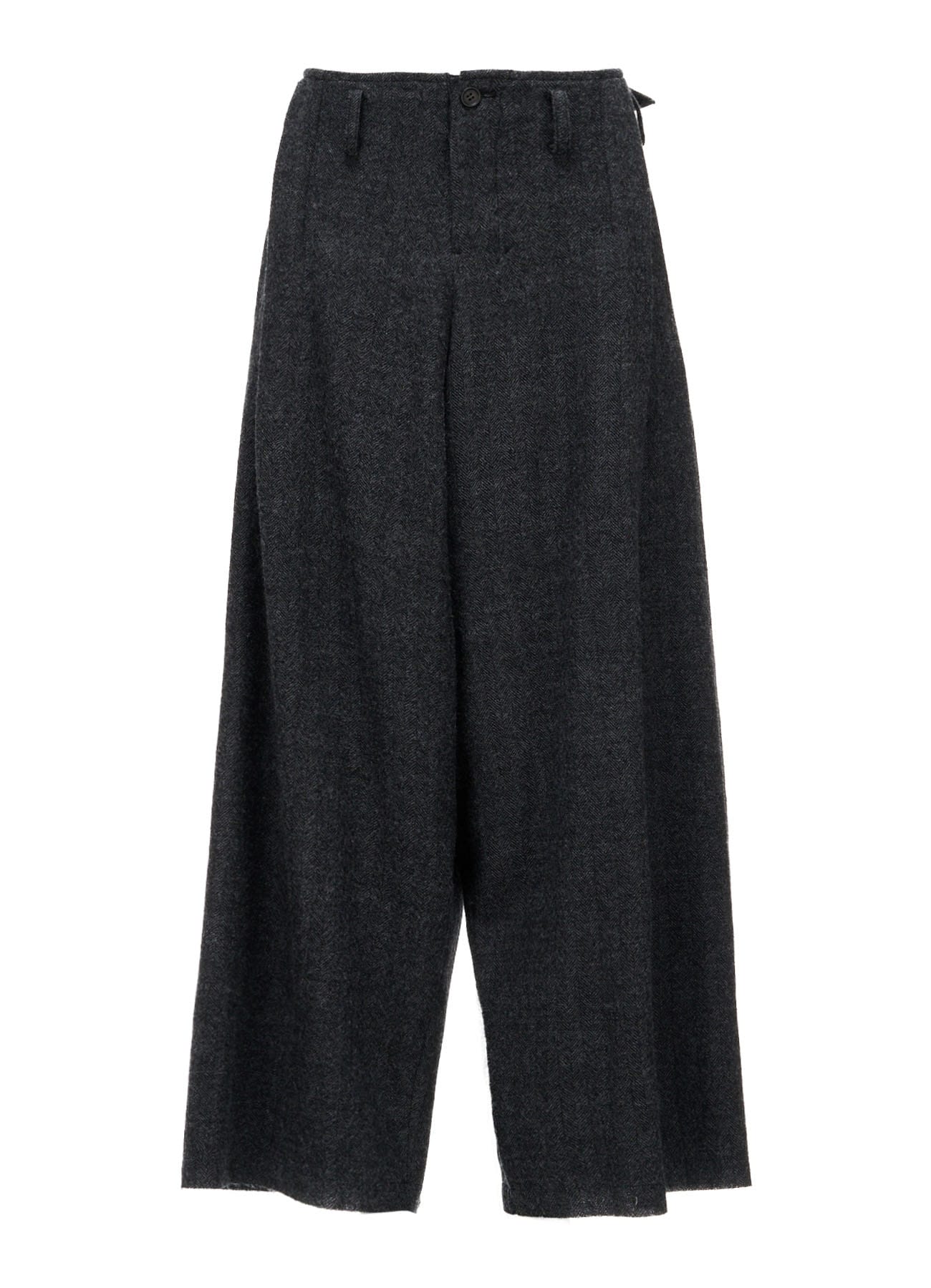 HERRINGBONE BIG TUCK PANTS