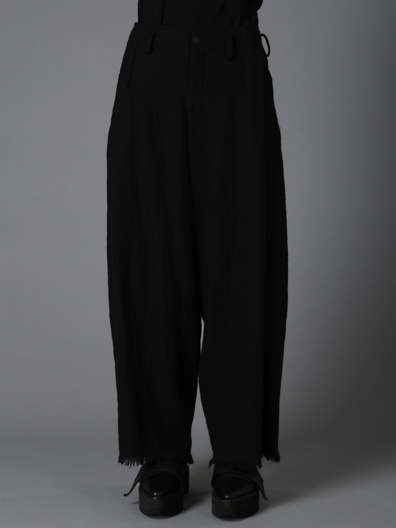 HERRINGBONE BIG TUCK PANTS